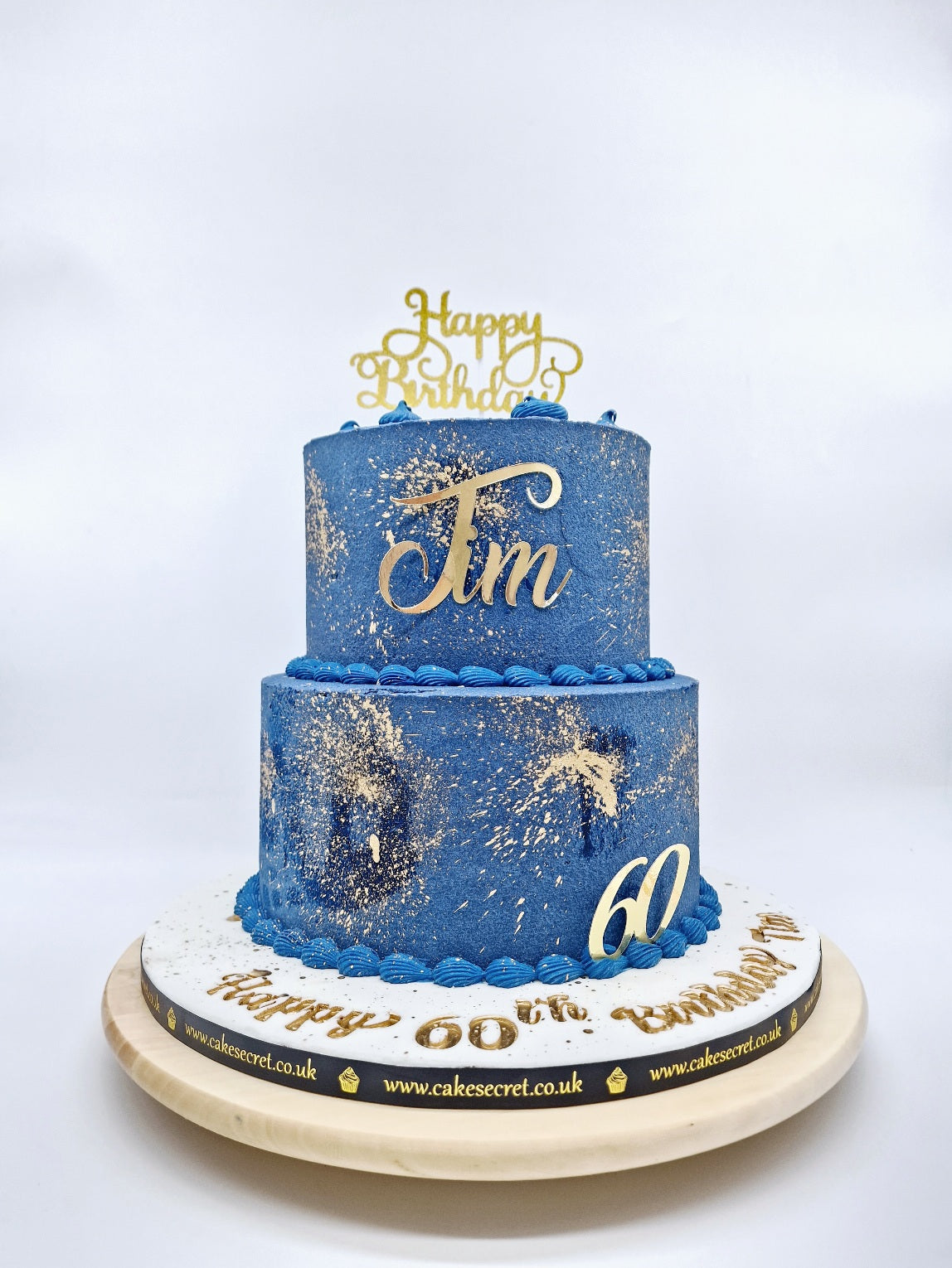 Golden Age Birthday Cake - Cake Secret