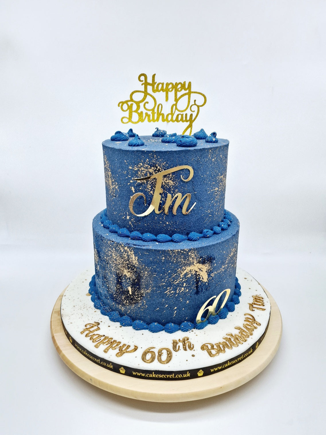 Golden Age Birthday Cake - Cake Secret