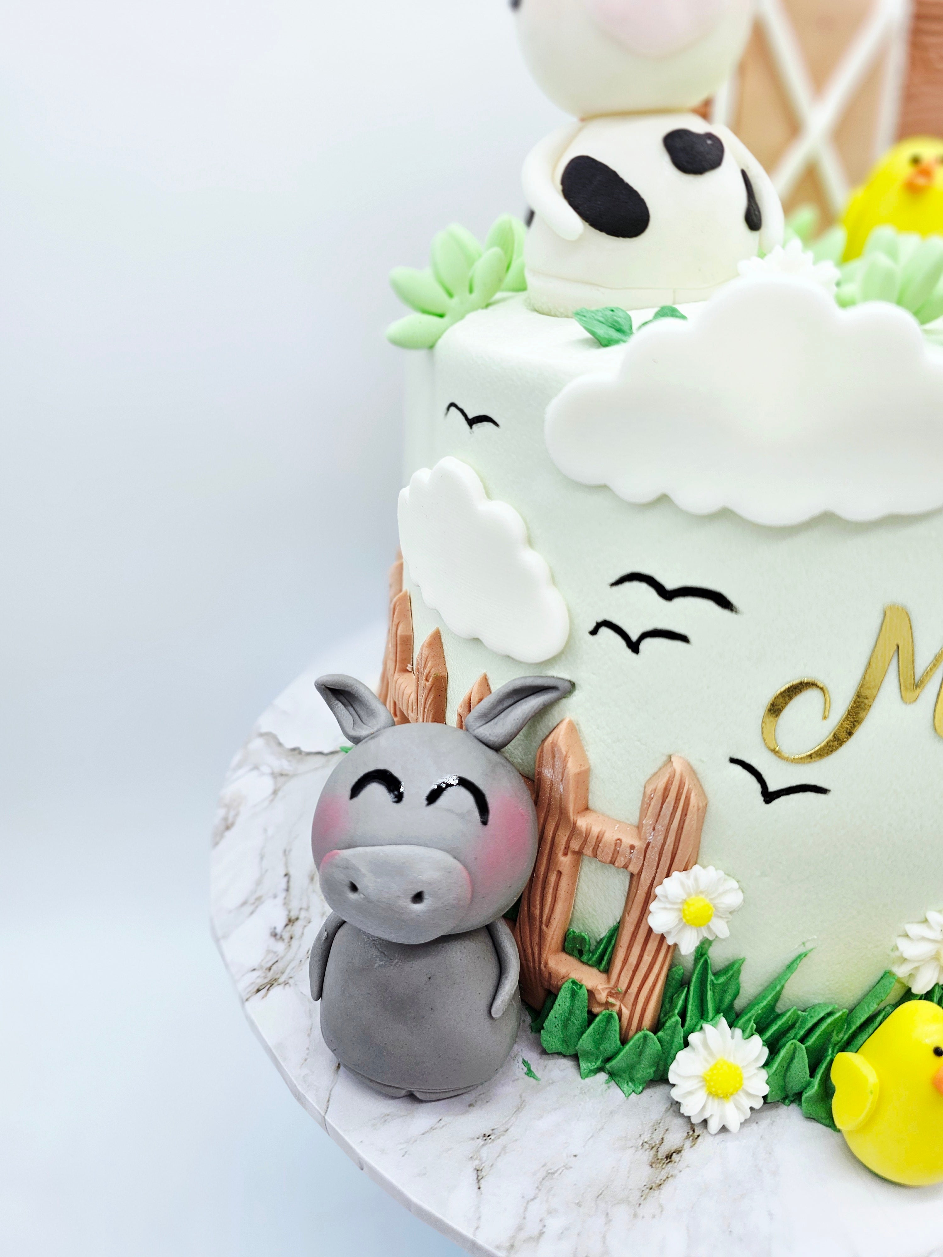 Eggless Farm Animal Birthday Cake - Cake Secret