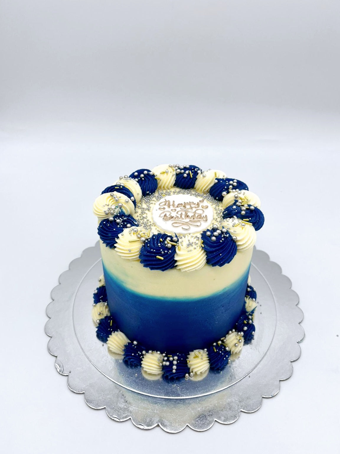 Vegan Ombre Elegance Birthday Cake