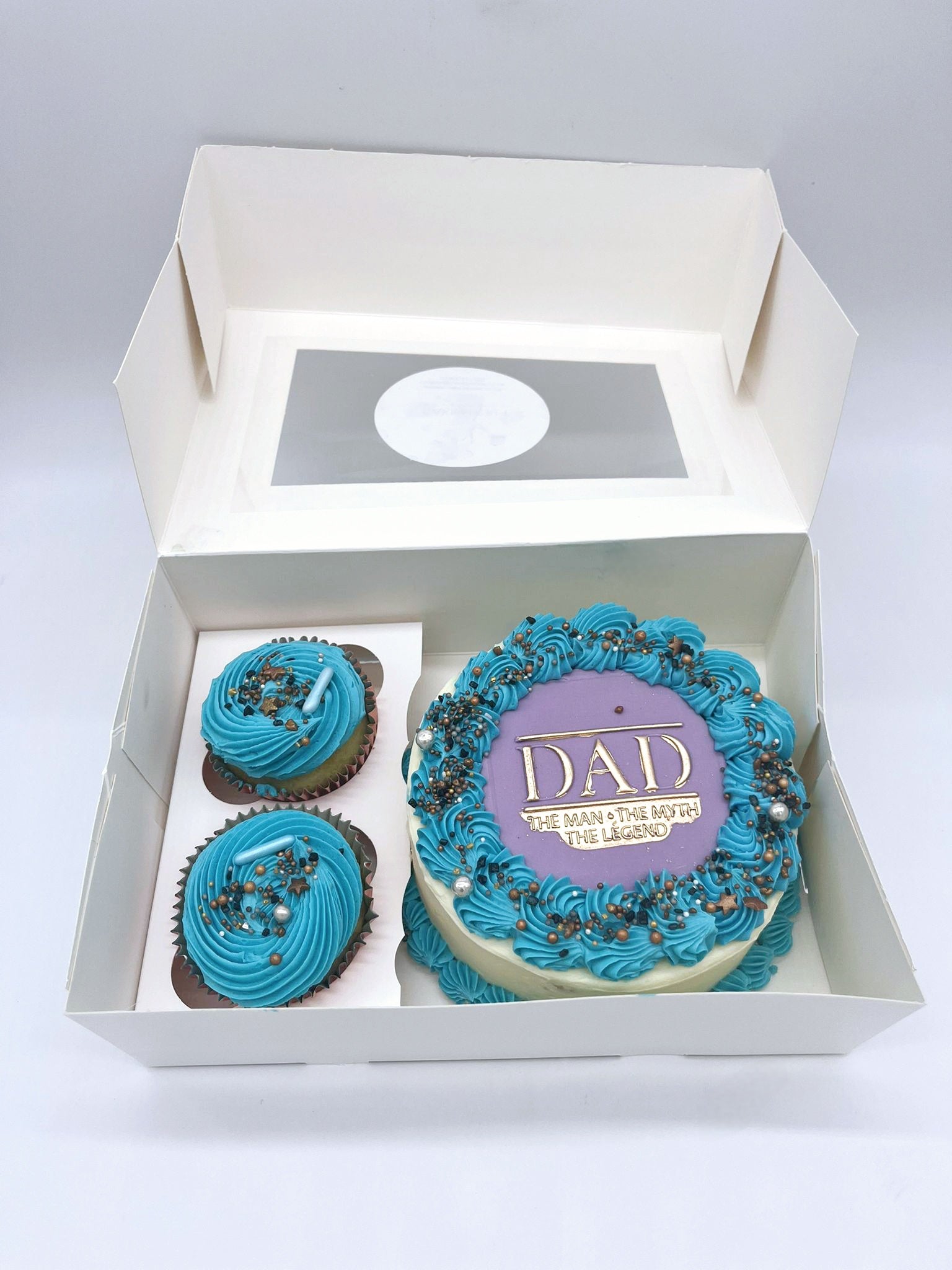 Dad The Legend Father's Day Mini Cake & Cupcake Set - Cake Secret