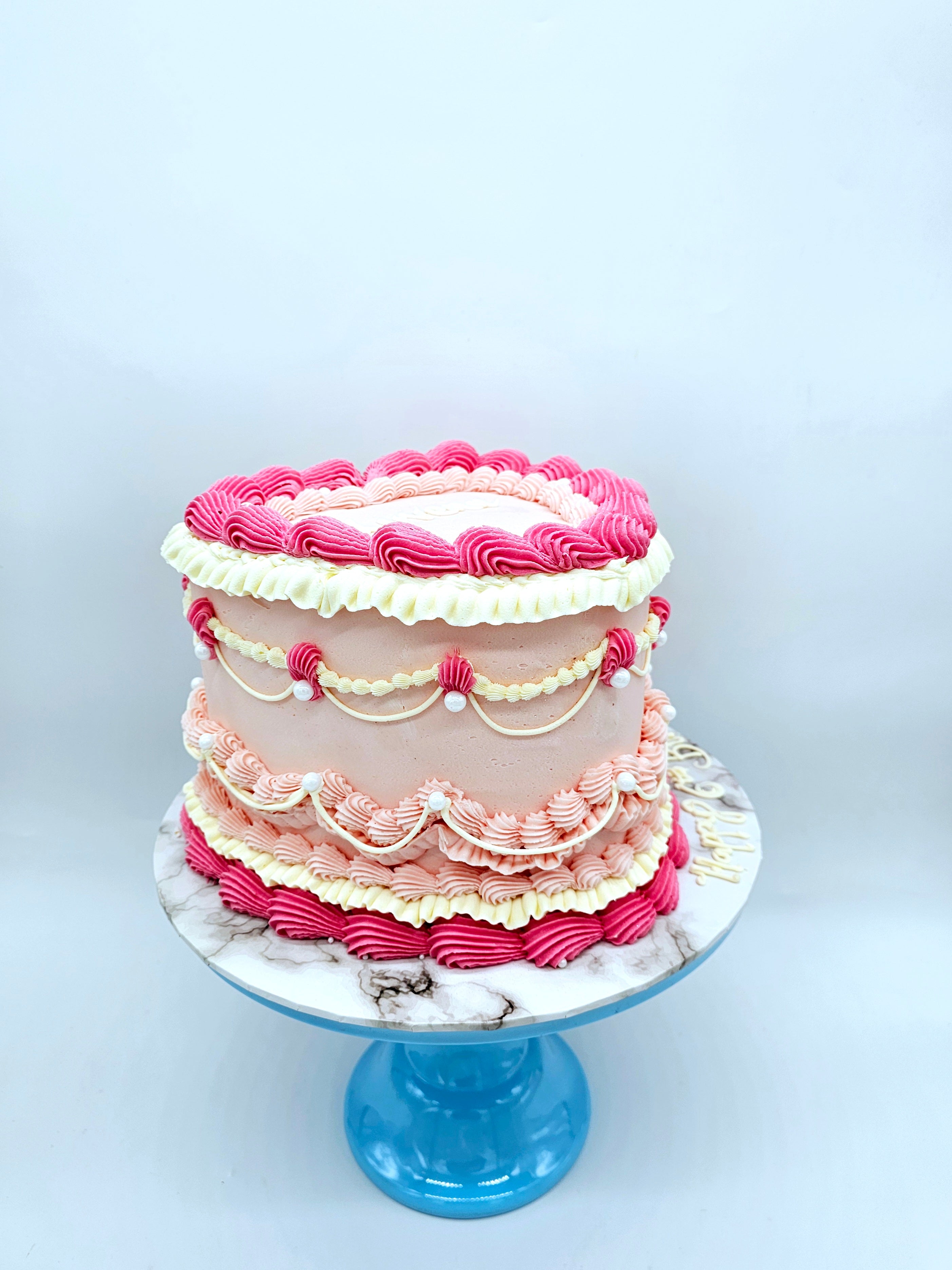 Vegan Vintage Celebration Cake - Cake Secret