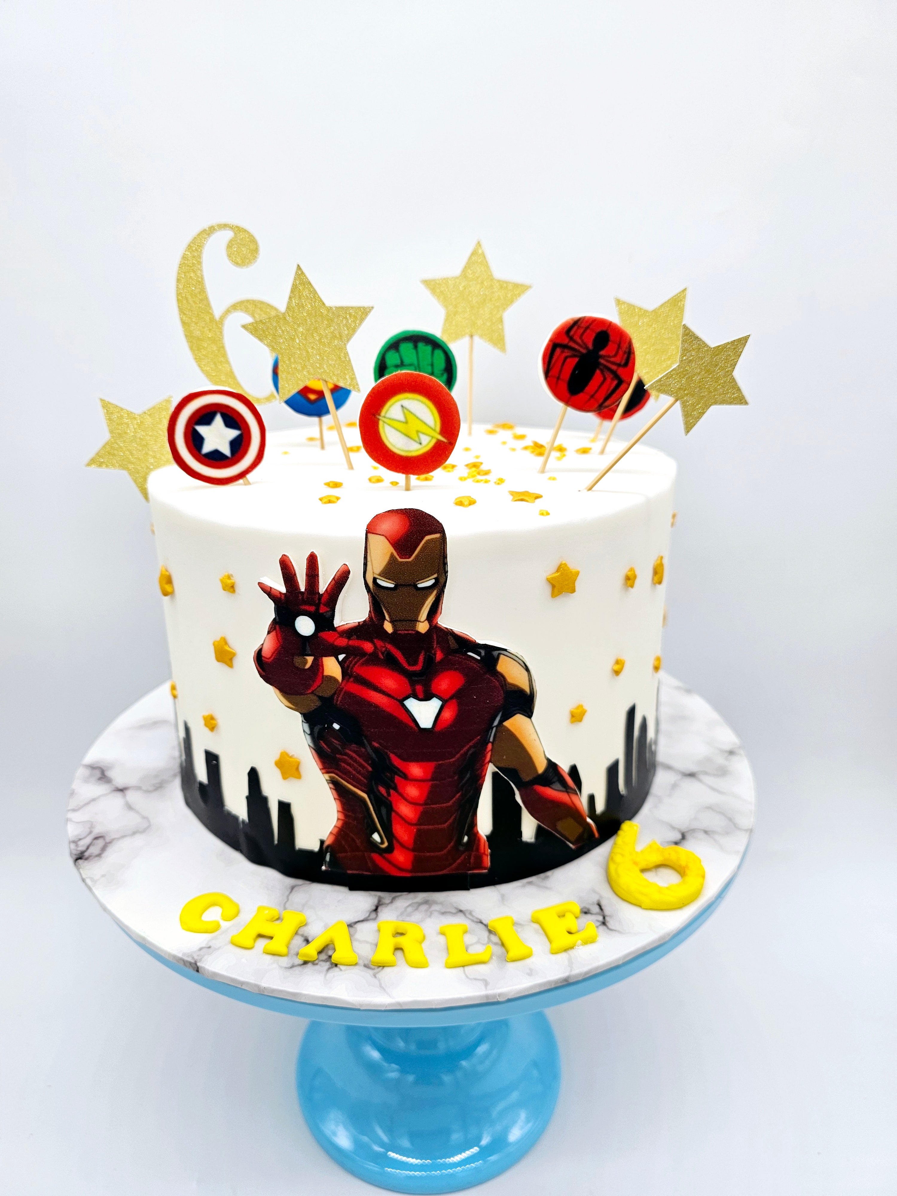 Eggless Iron Man Birthday Cake - Cake Secret