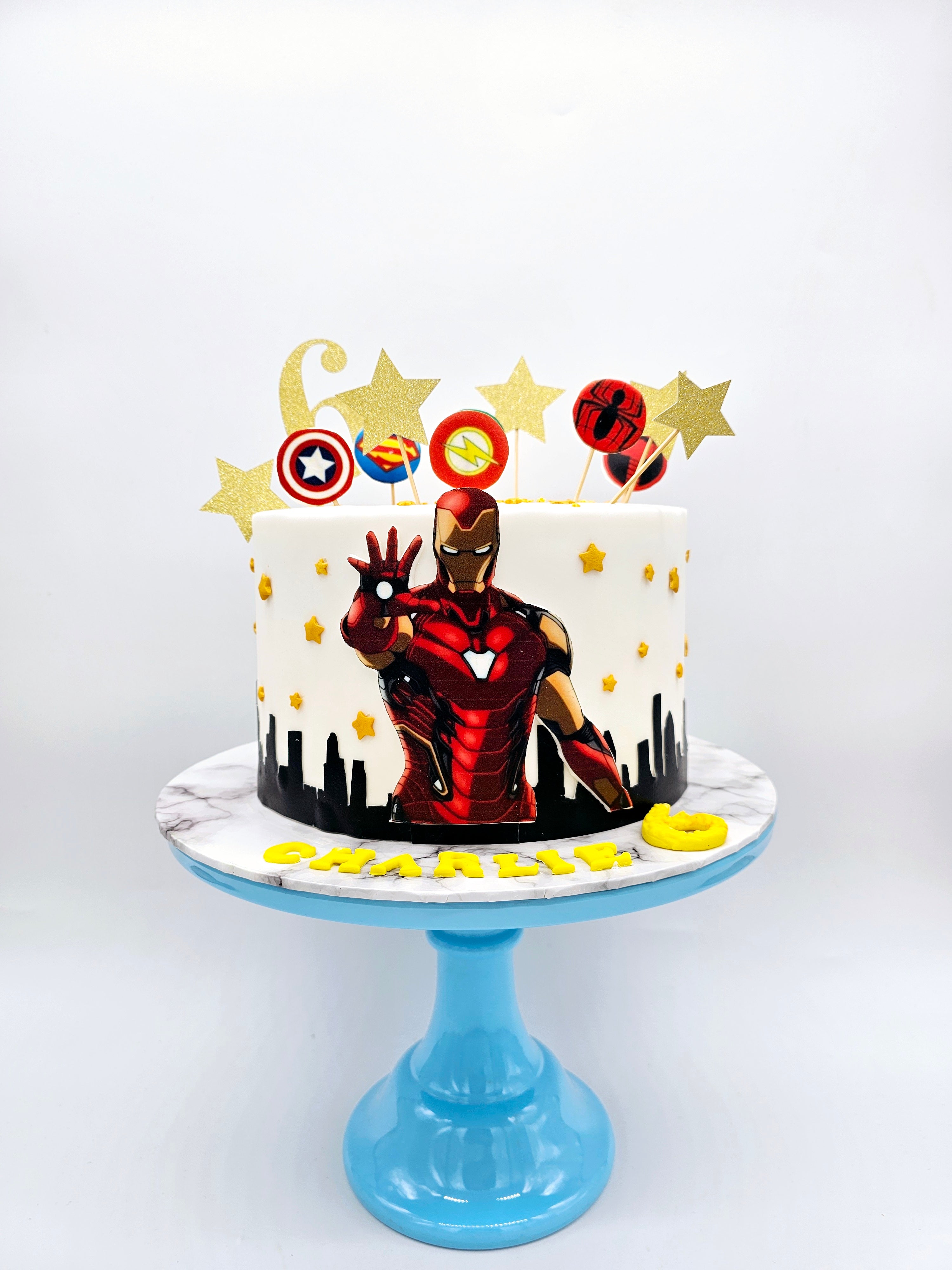 Eggless Iron Man Birthday Cake - Cake Secret