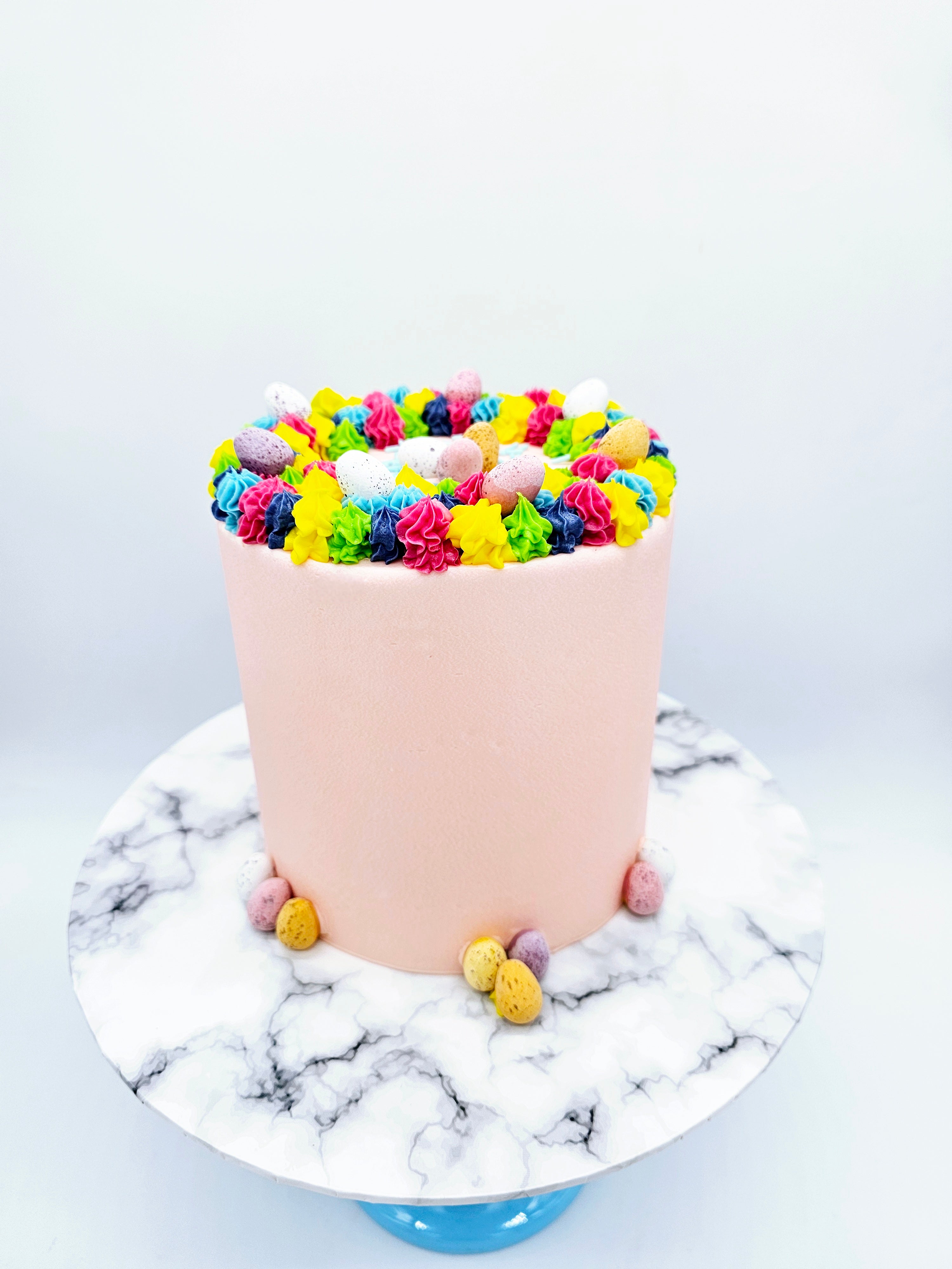 Rainbow Nest Cake – Bright Easter Celebration Cake - Cake Secret