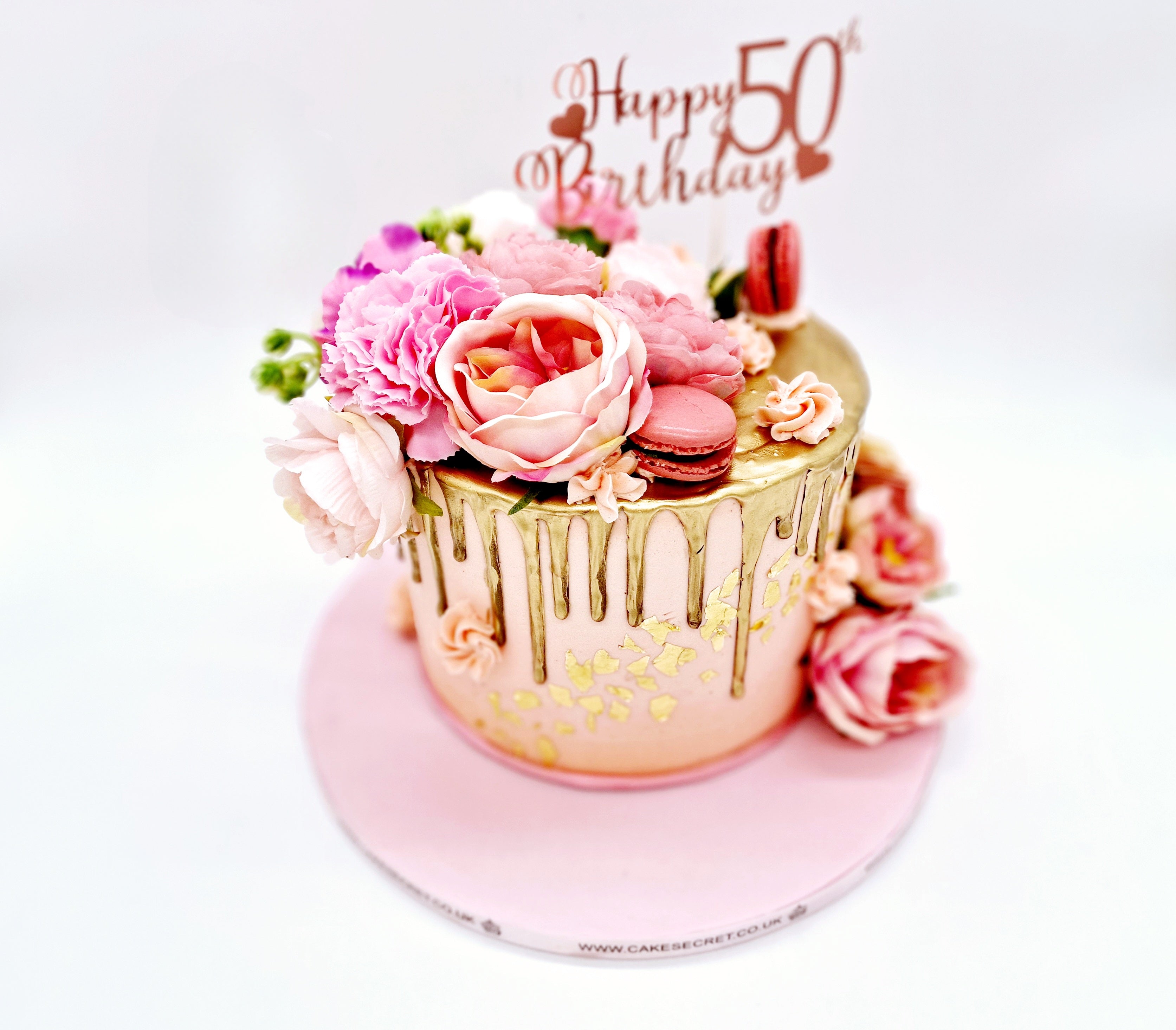 Gold drip Birthday Cake - Cake Secret