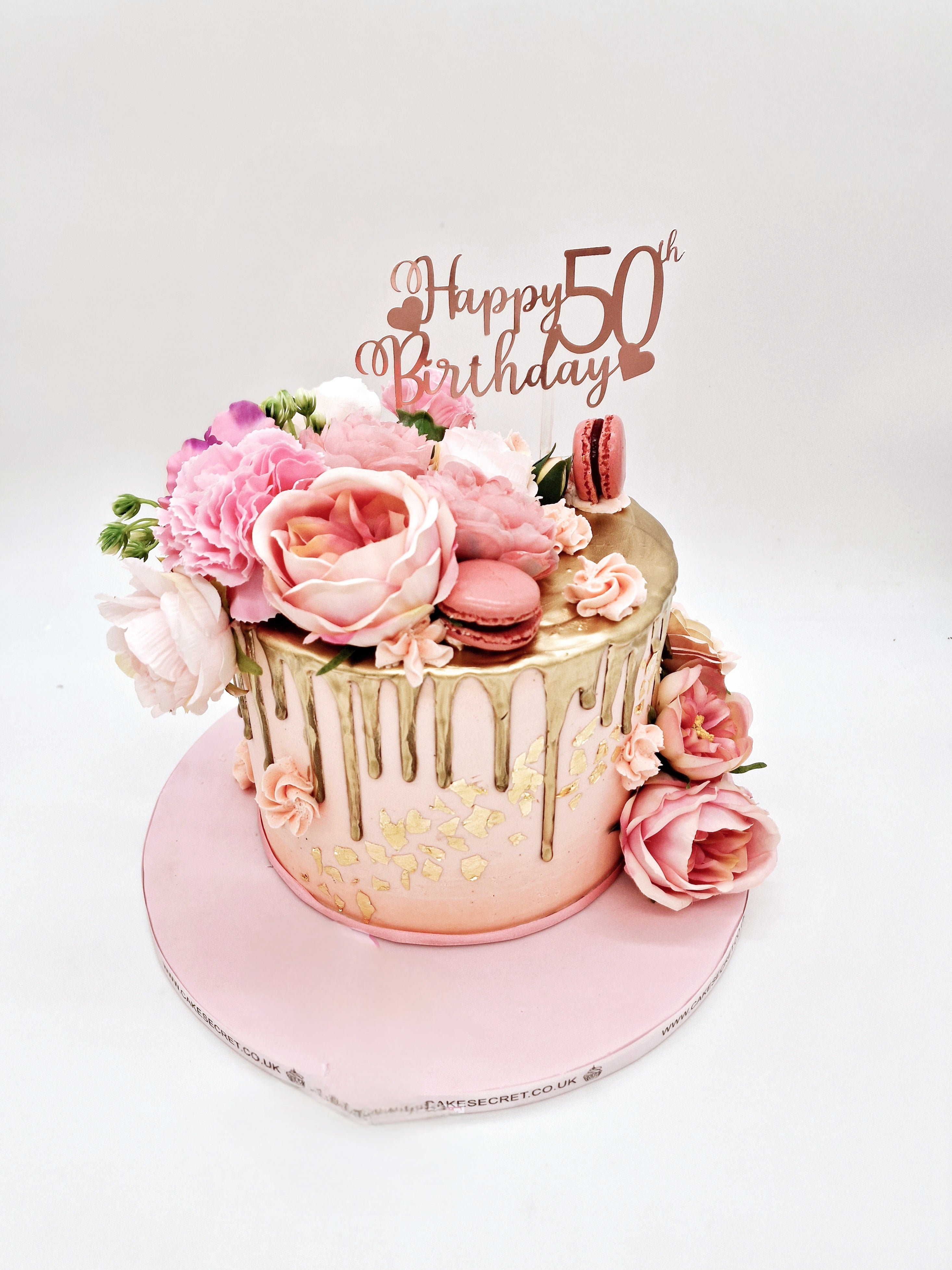Gold drip Birthday Cake - Cake Secret