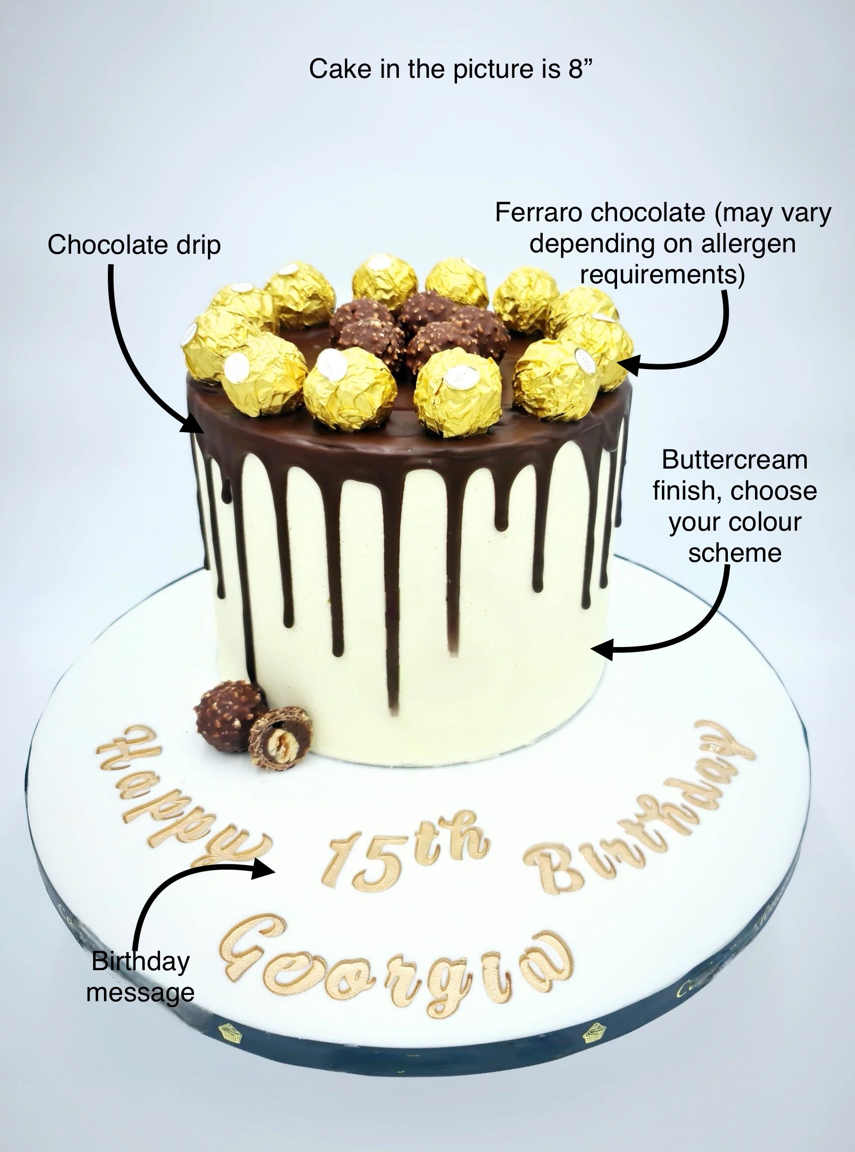 Chocoholic Delight Drip Birthday Cake - Cake Secret