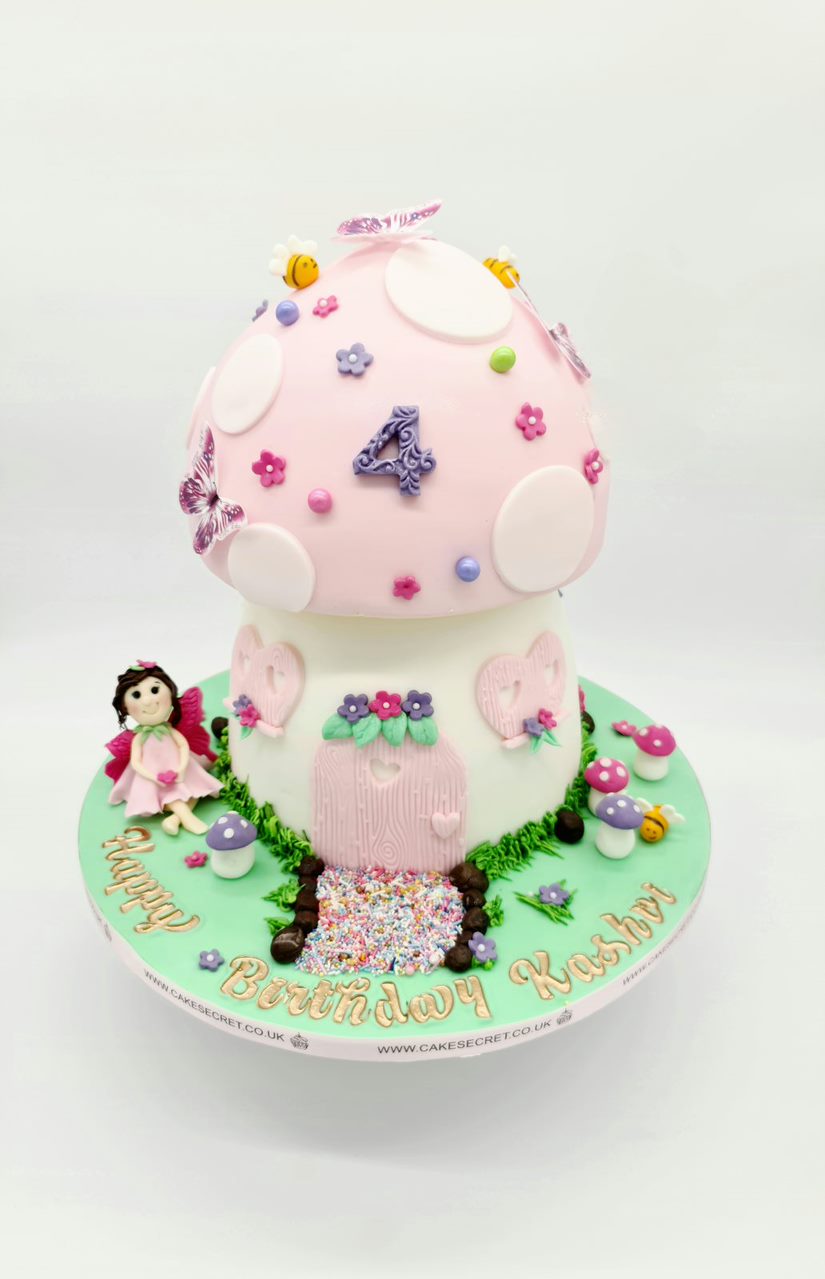 Enchanted Toadstool Delight 3D Handcrafted Toadstool Cake - Cake Secret