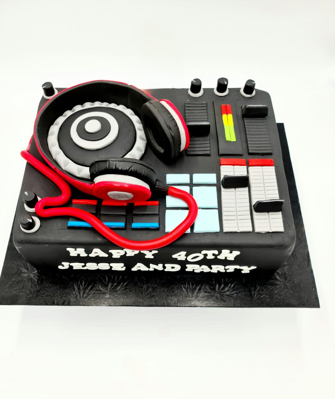Beats & Bites 3D Handcrafted DJ Deck Cake With Edible Headphones - Cake Secret
