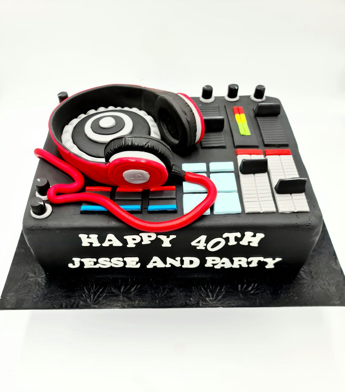 Beats & Bites 3D Handcrafted DJ Deck Cake With Edible Headphones - Cake Secret
