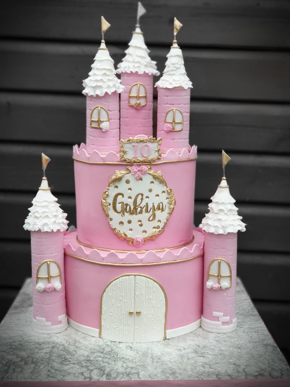 Enchanting Fortress 3D Handcrafted Castle Cake - Cake Secret