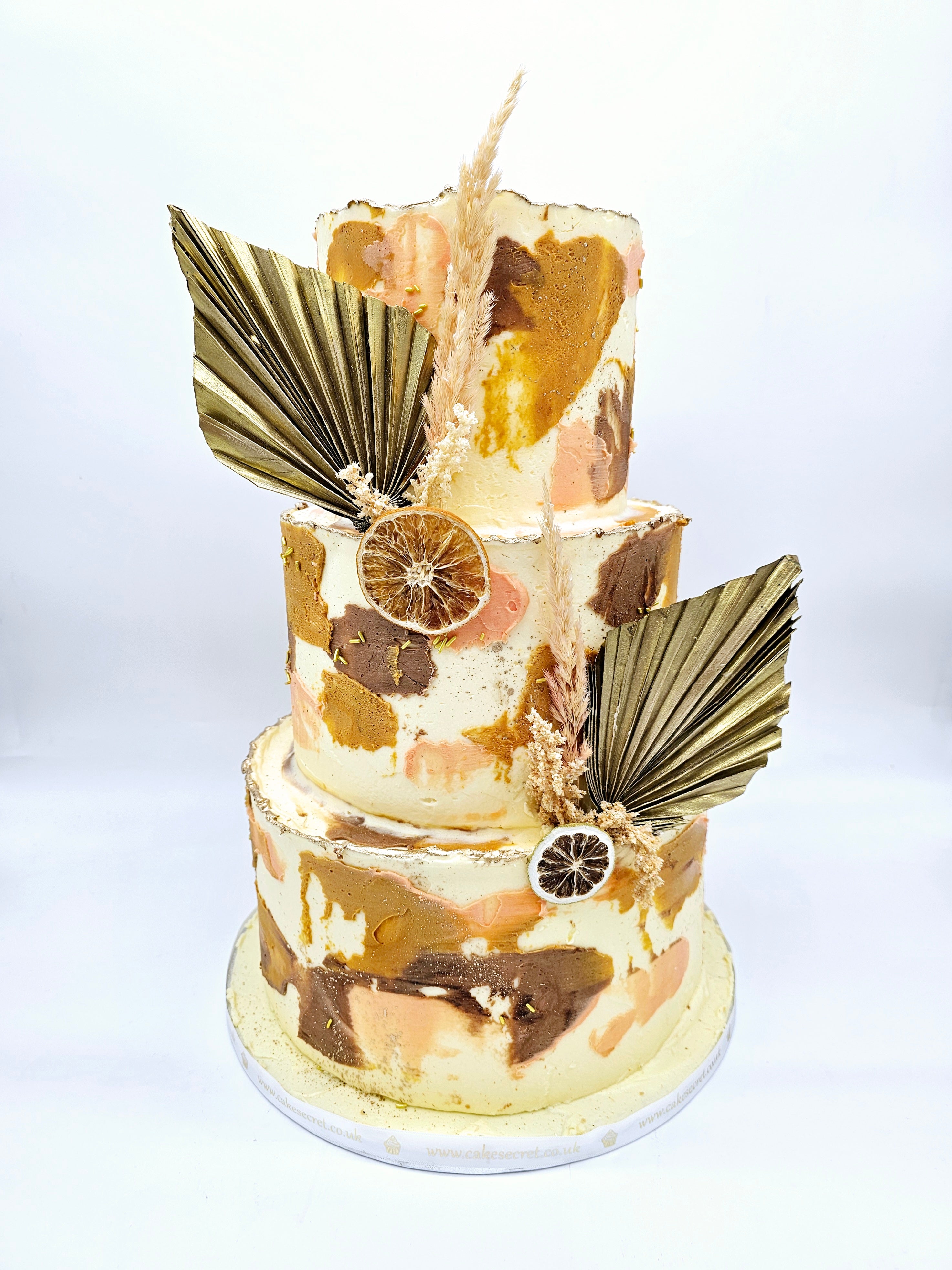 Autumn Elegance Wedding Cake - Cake Secret