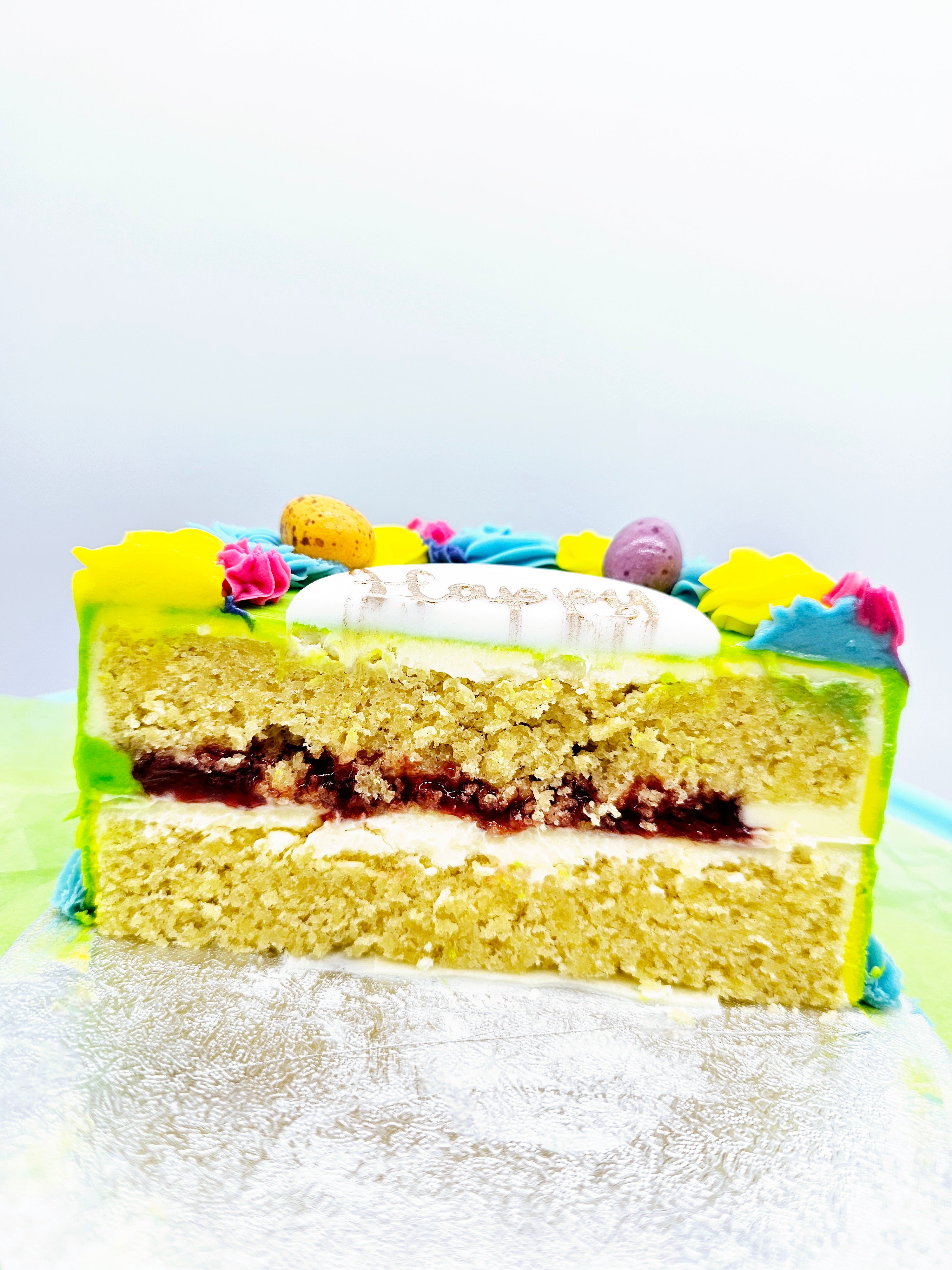 Easter Bento Cake & Cupcake Gift Set – “Happy Easter” Design - Cake Secret