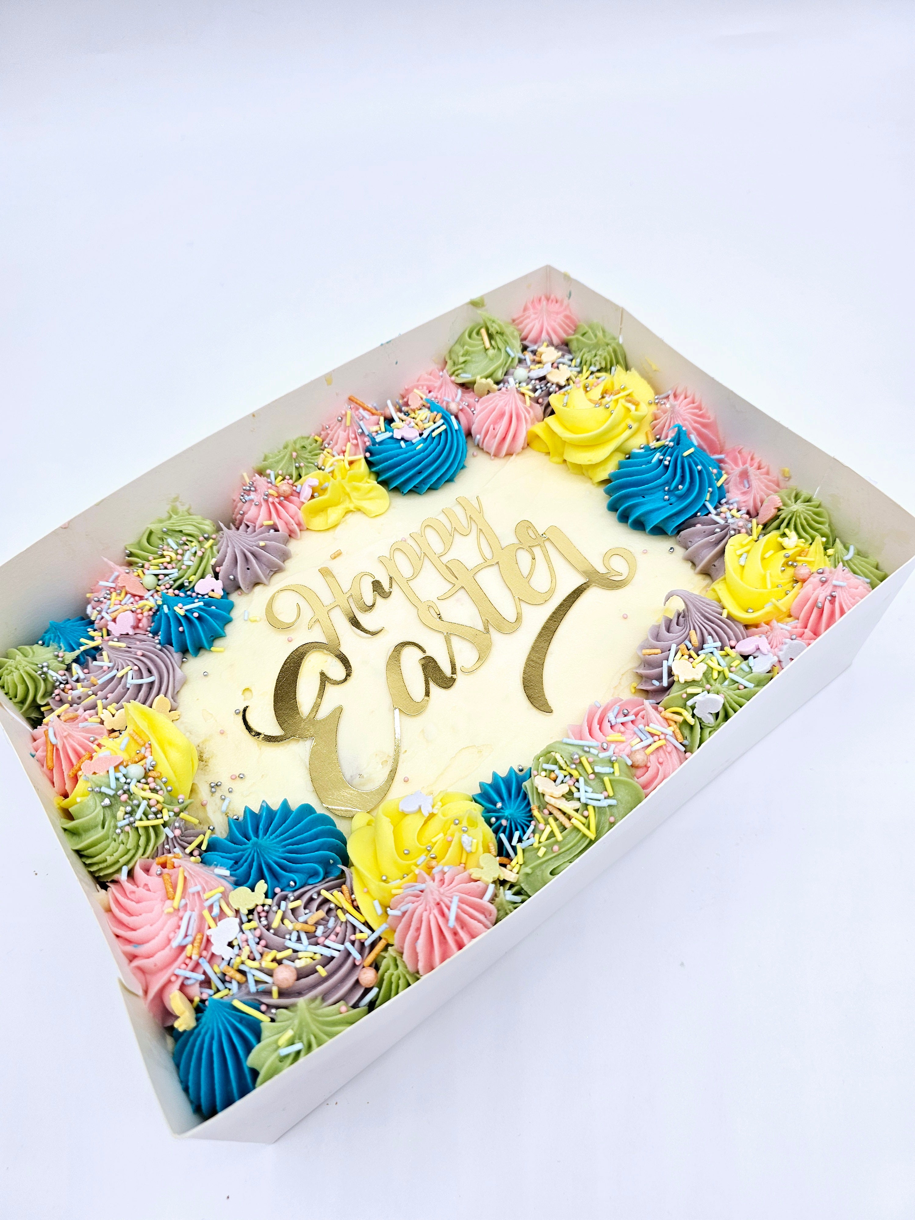 Easter Rosette Bliss Mini Sheet Cake - Cake Secret
