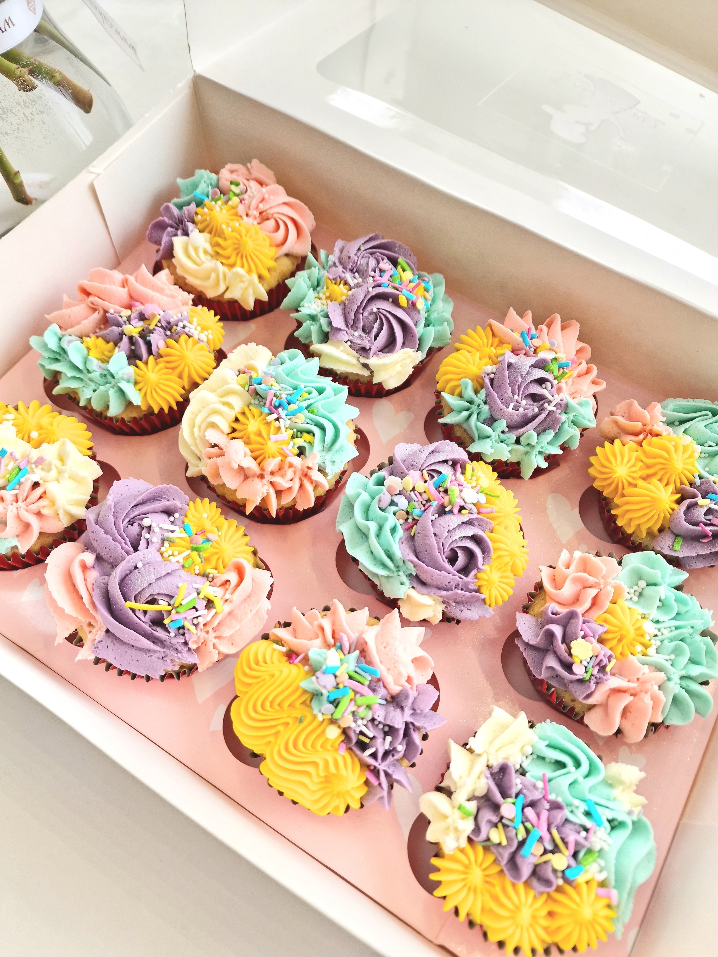 Eggless Vibrant Delights Cupcakes