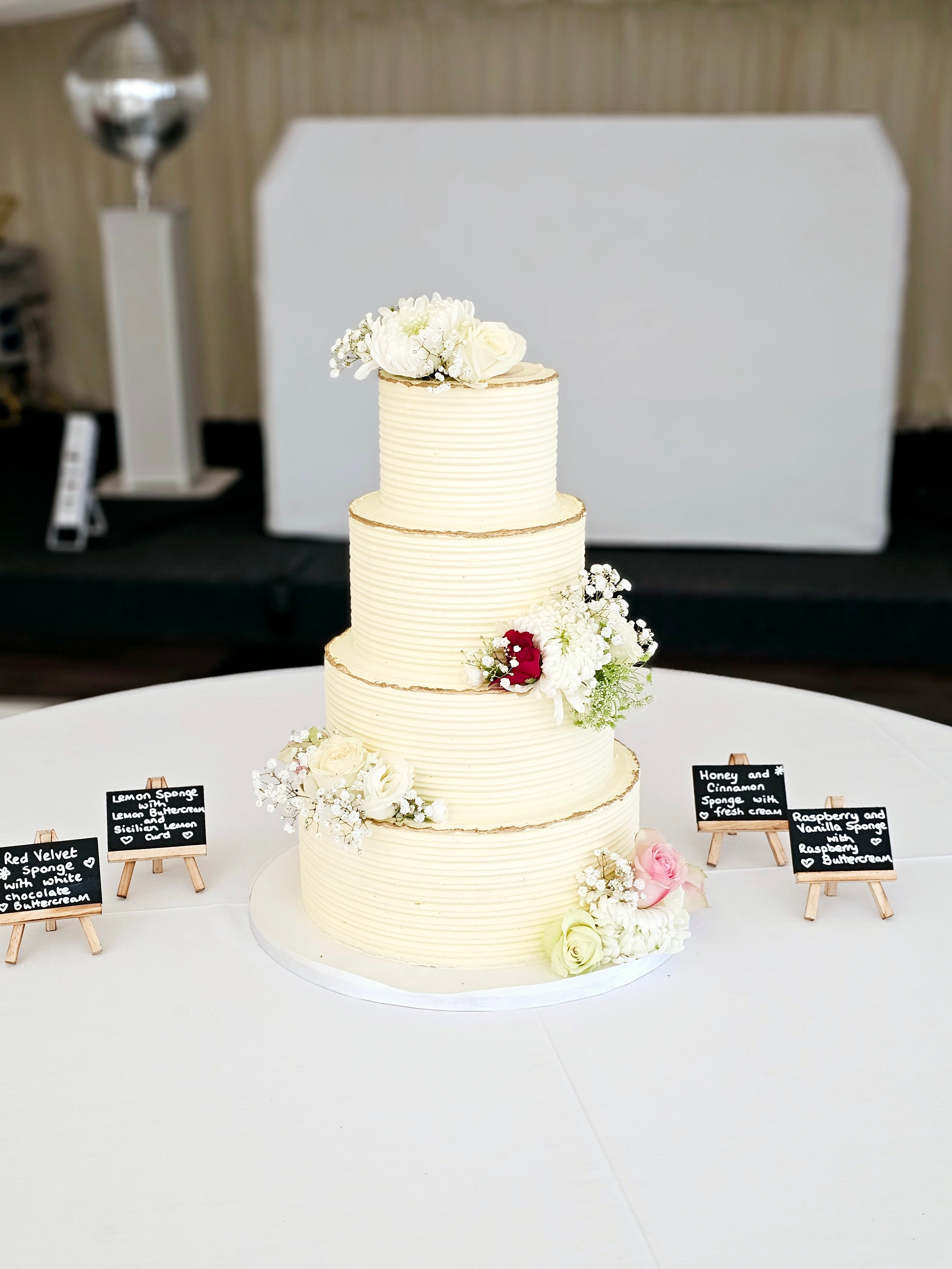 Timeless Sweet Elegance  Buttercream Wedding Cake