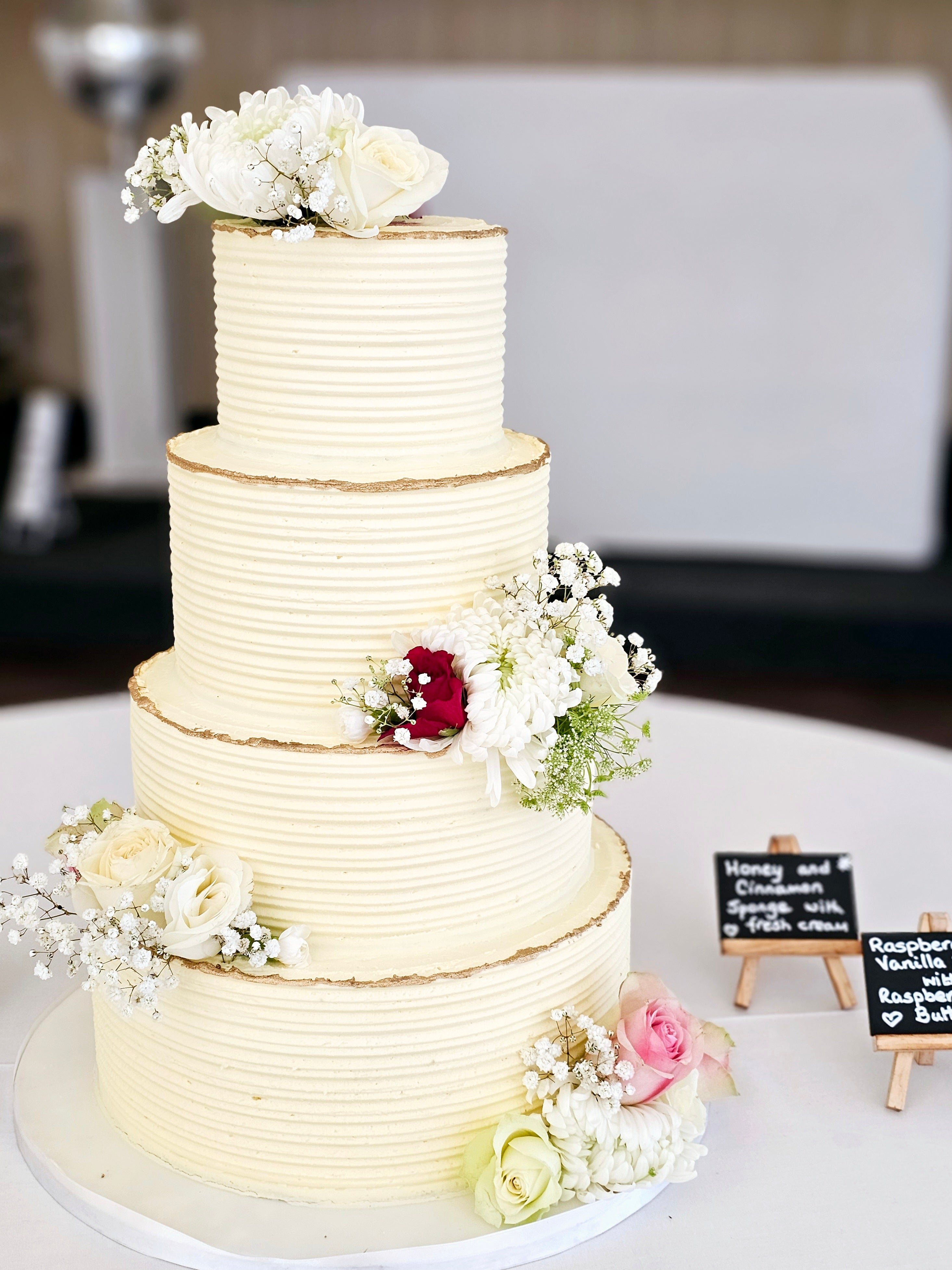 Timeless Sweet Elegance  Buttercream Wedding Cake