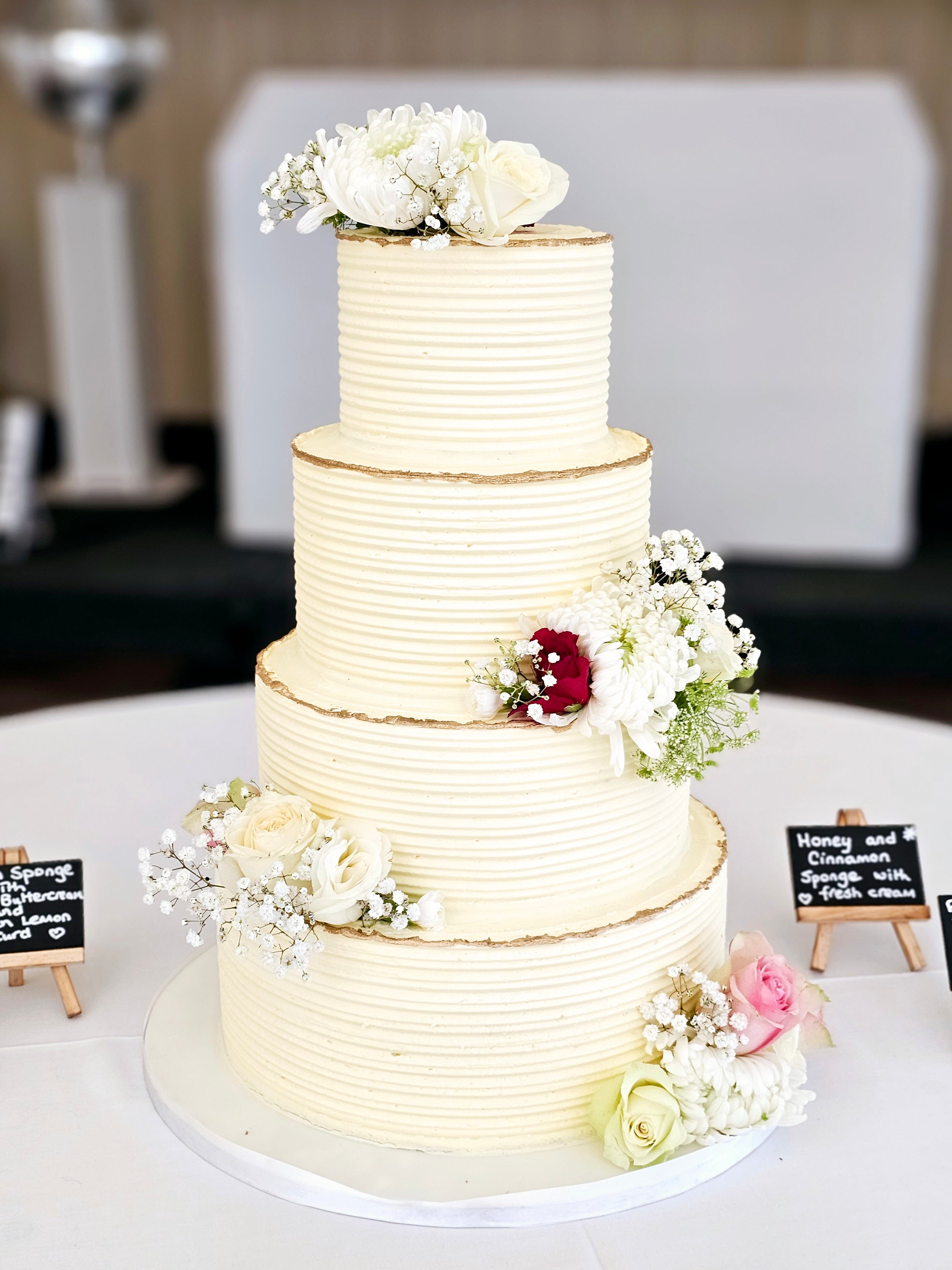 Timeless Sweet Elegance  Buttercream Wedding Cake