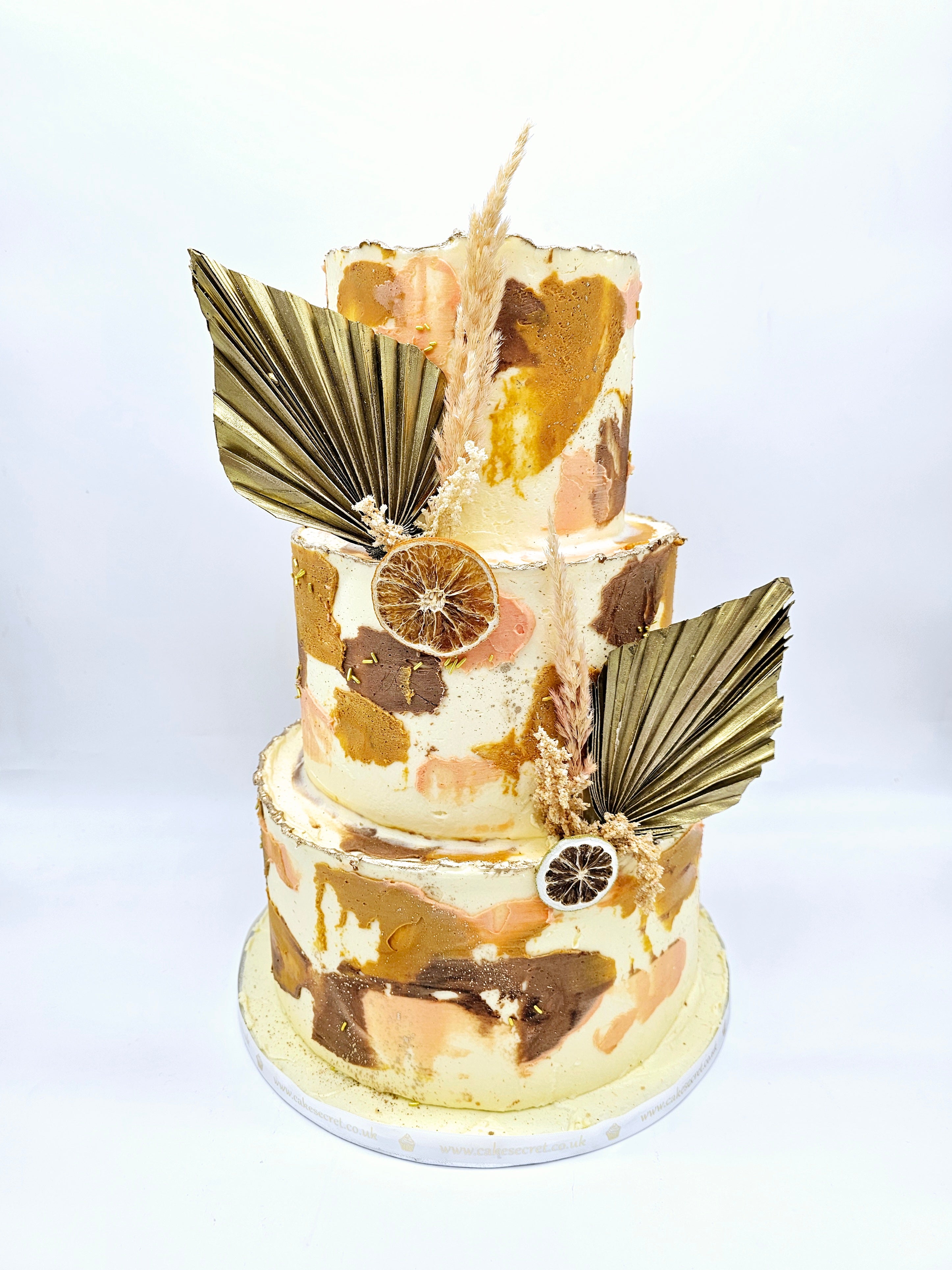 Autumn Elegance Wedding Cake