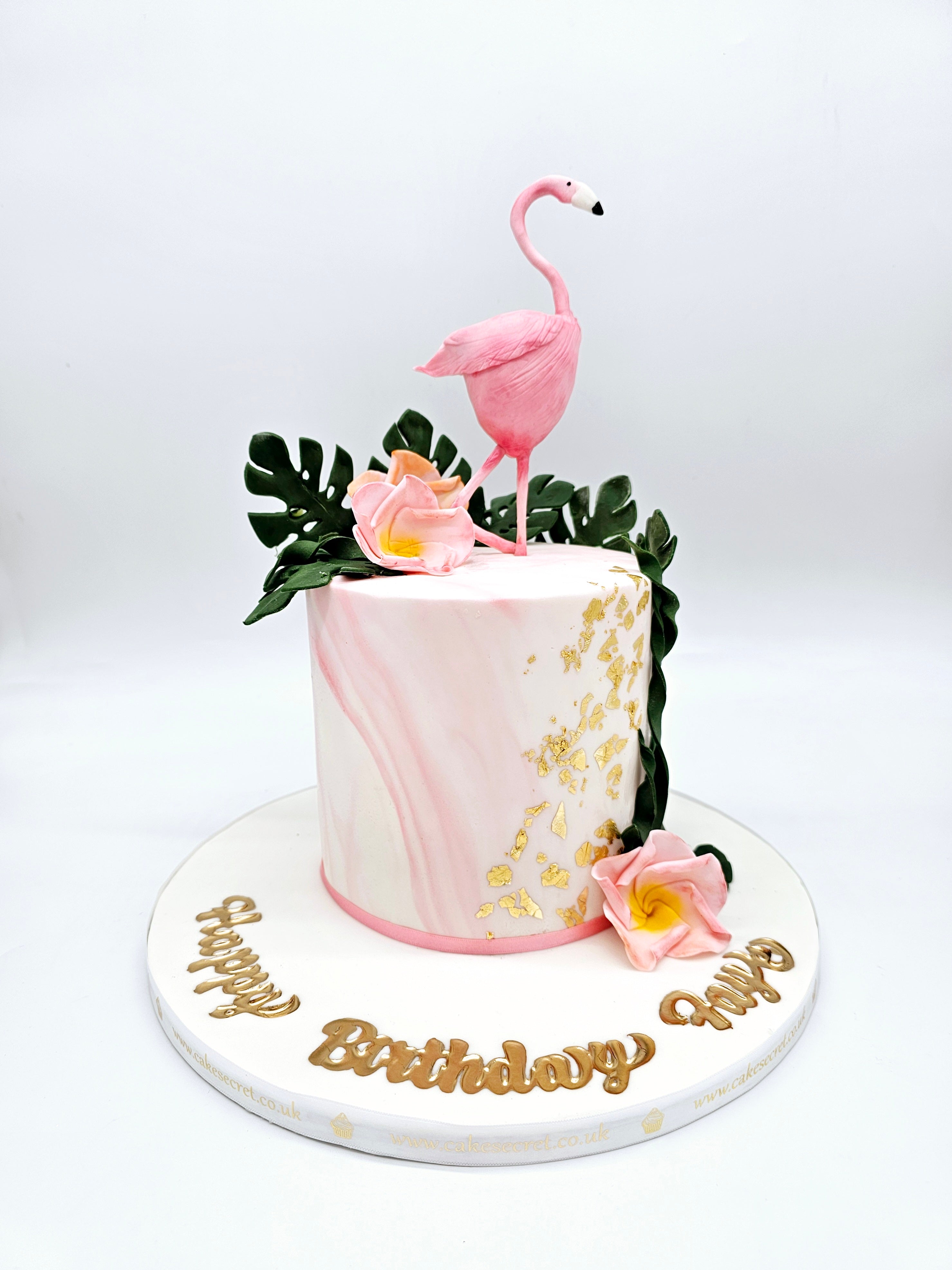 Eggless Flamingo Paradise Birthday Cake