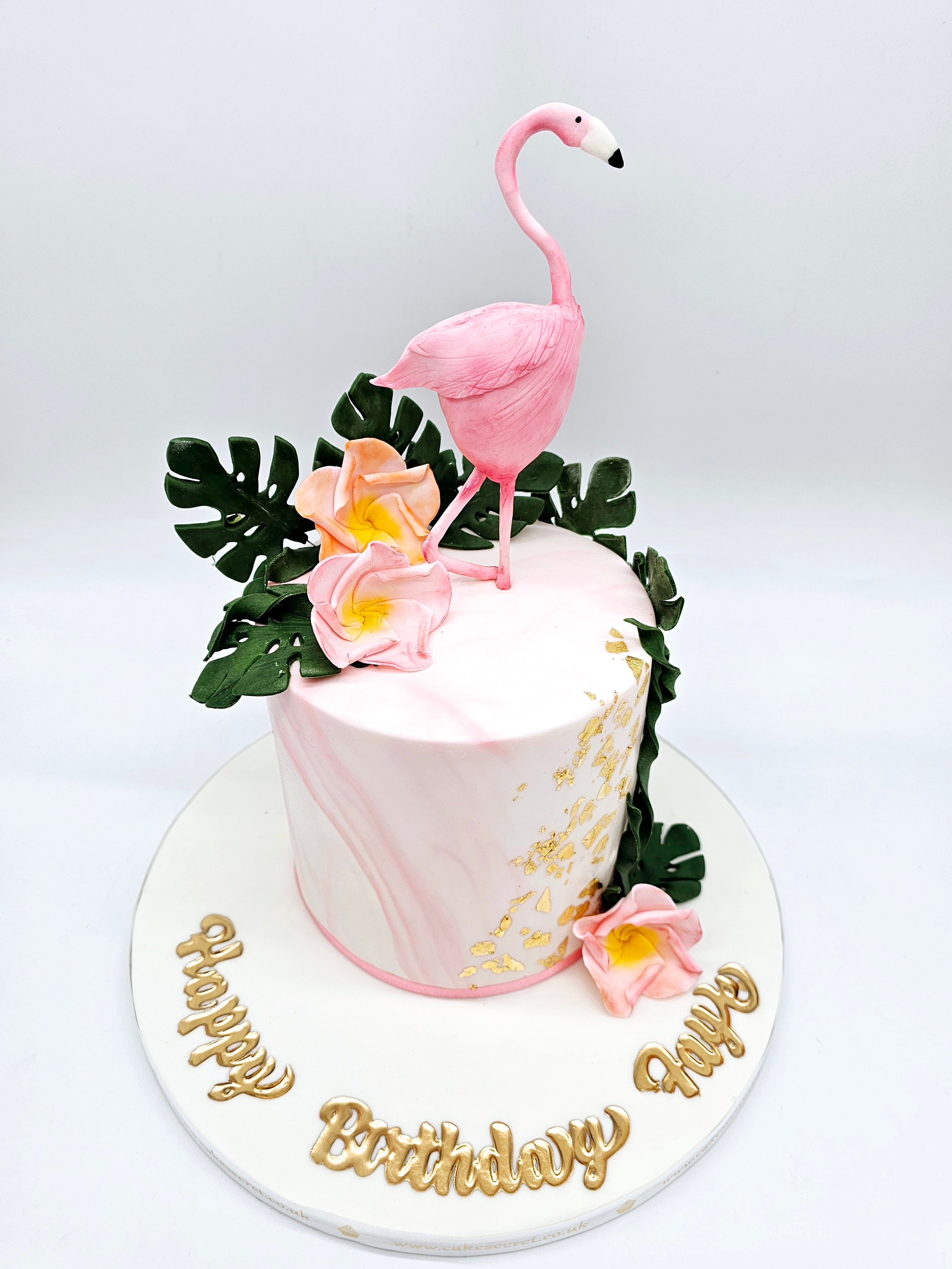 Flamingo Paradise Birthday Cake