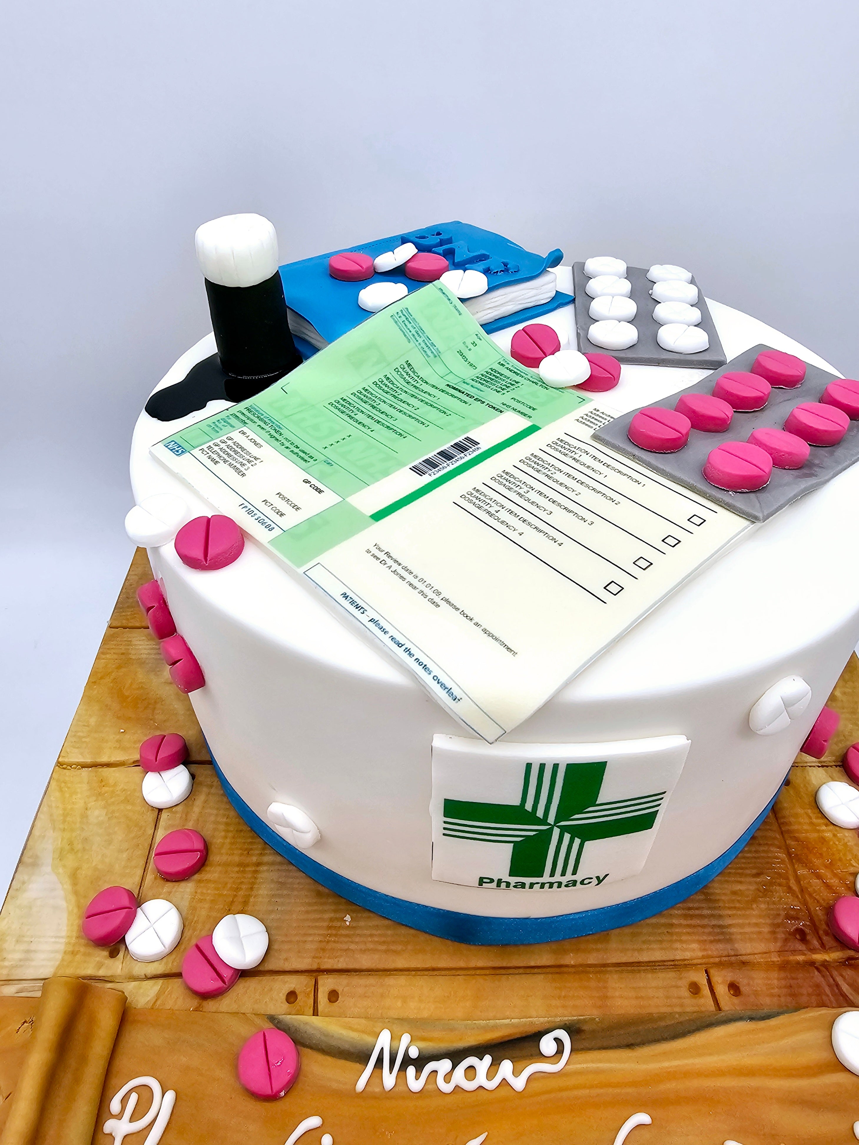 Eggless Pharmacy Birthday Cake