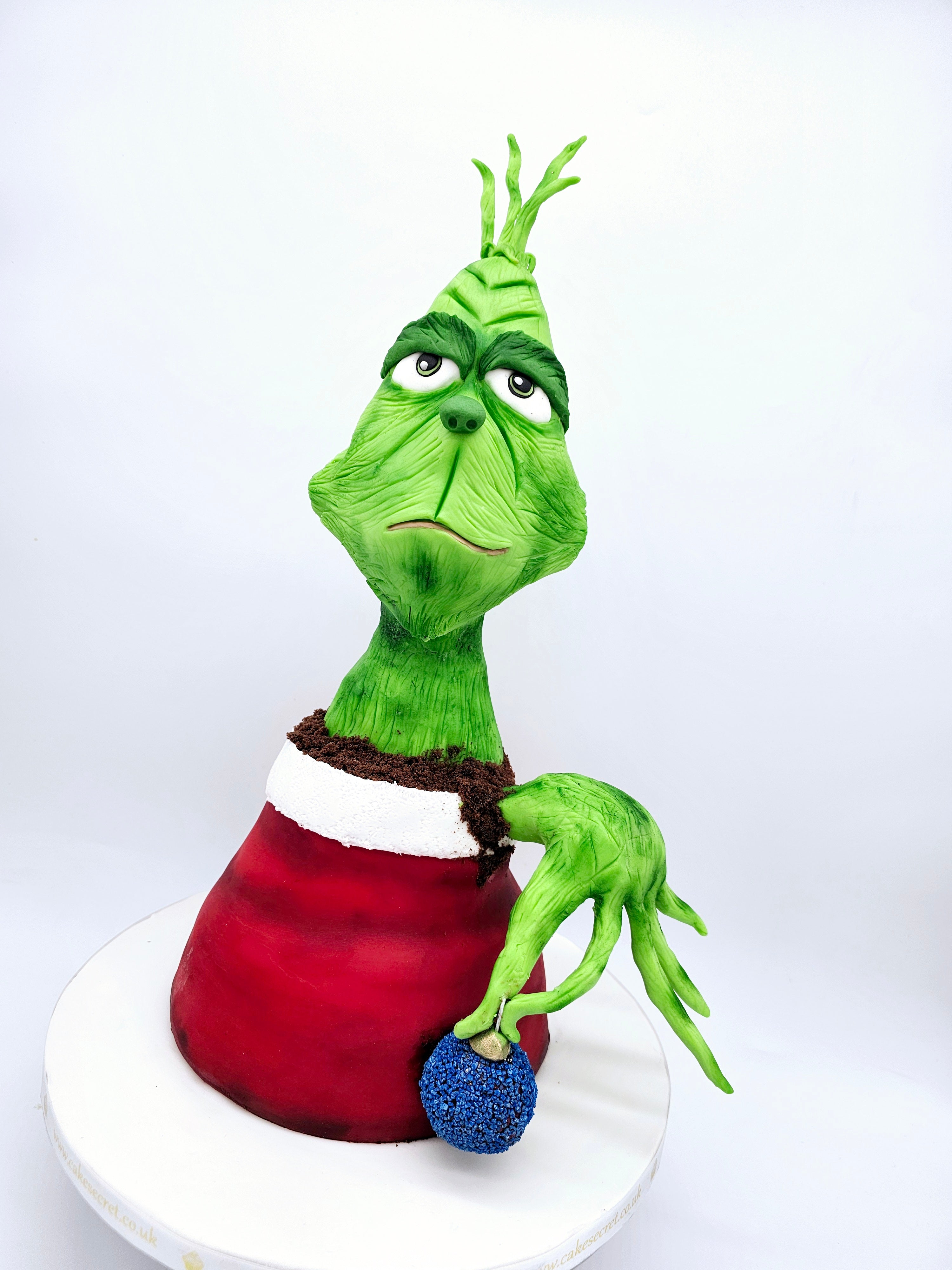 3D Grinch Christmas Cake