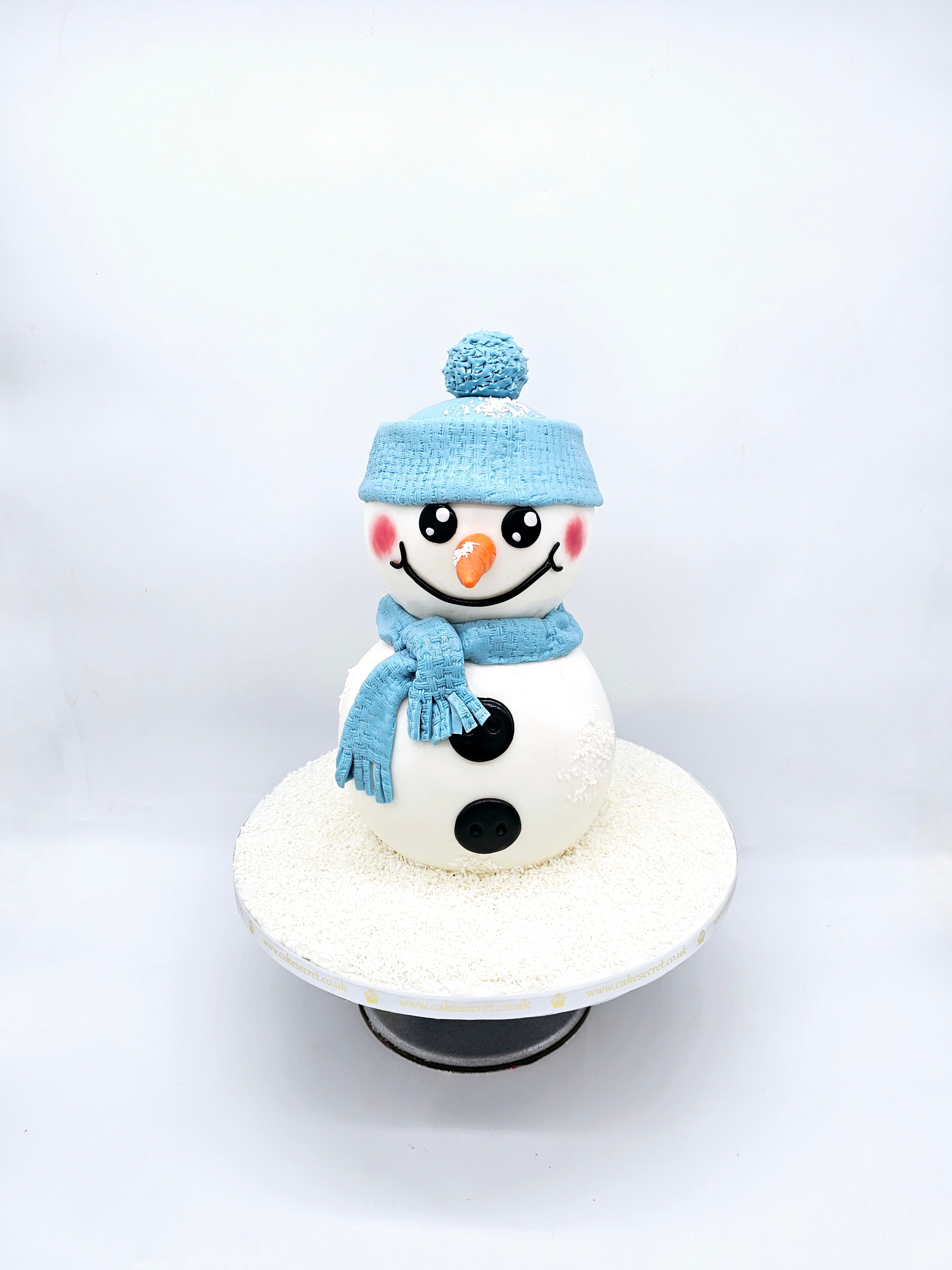 Adorable 3D Snowman Christmas Cake