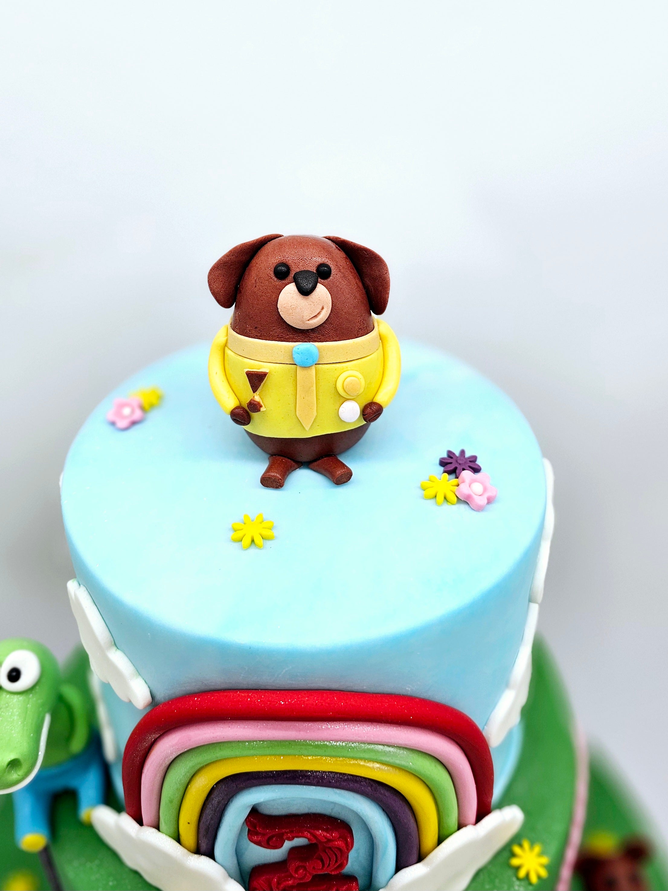Hey Duggee Inspired Two-Tier Birthday Cake