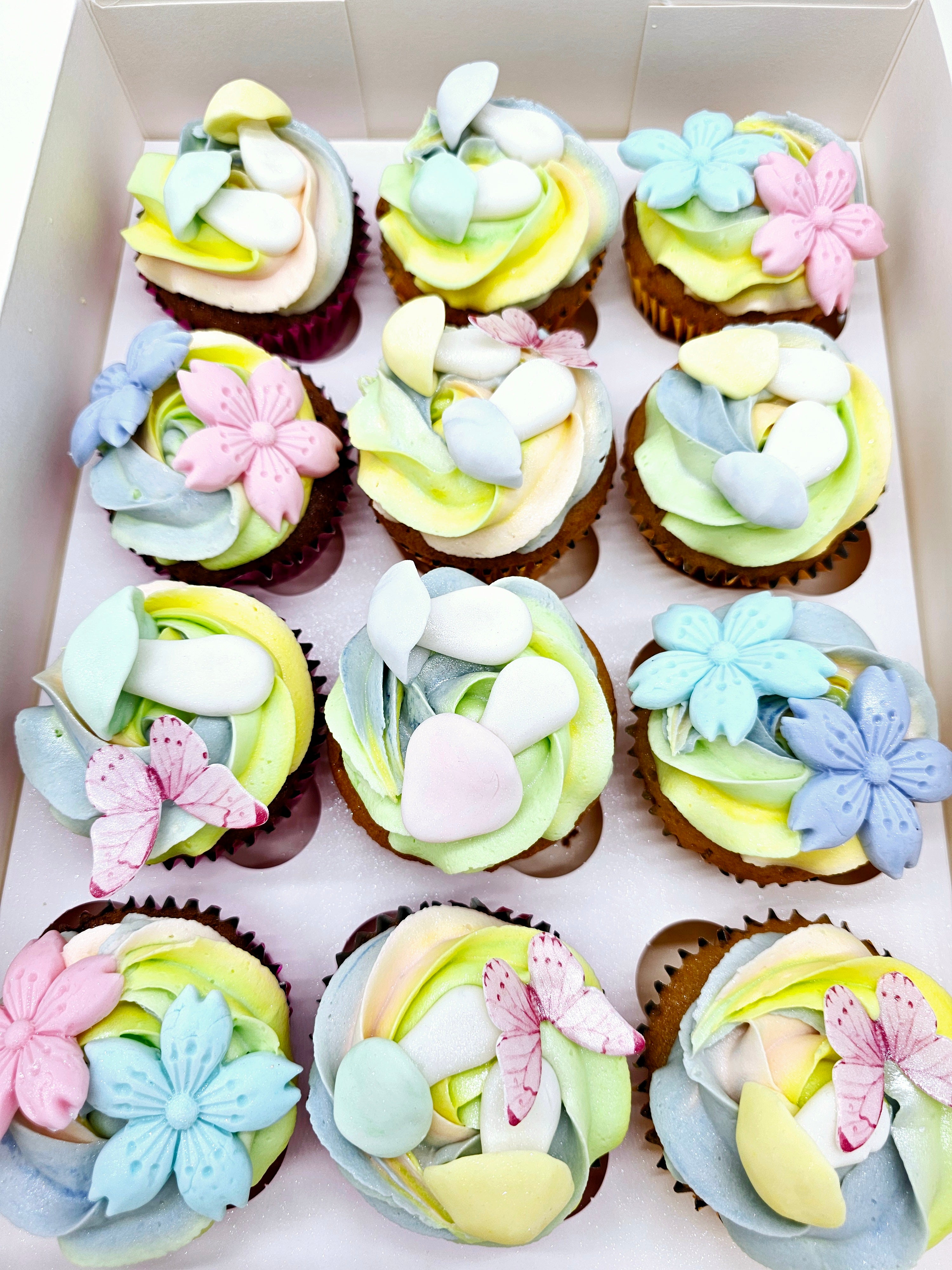 Enchanted Fairy Garden Pastel Cupcakes