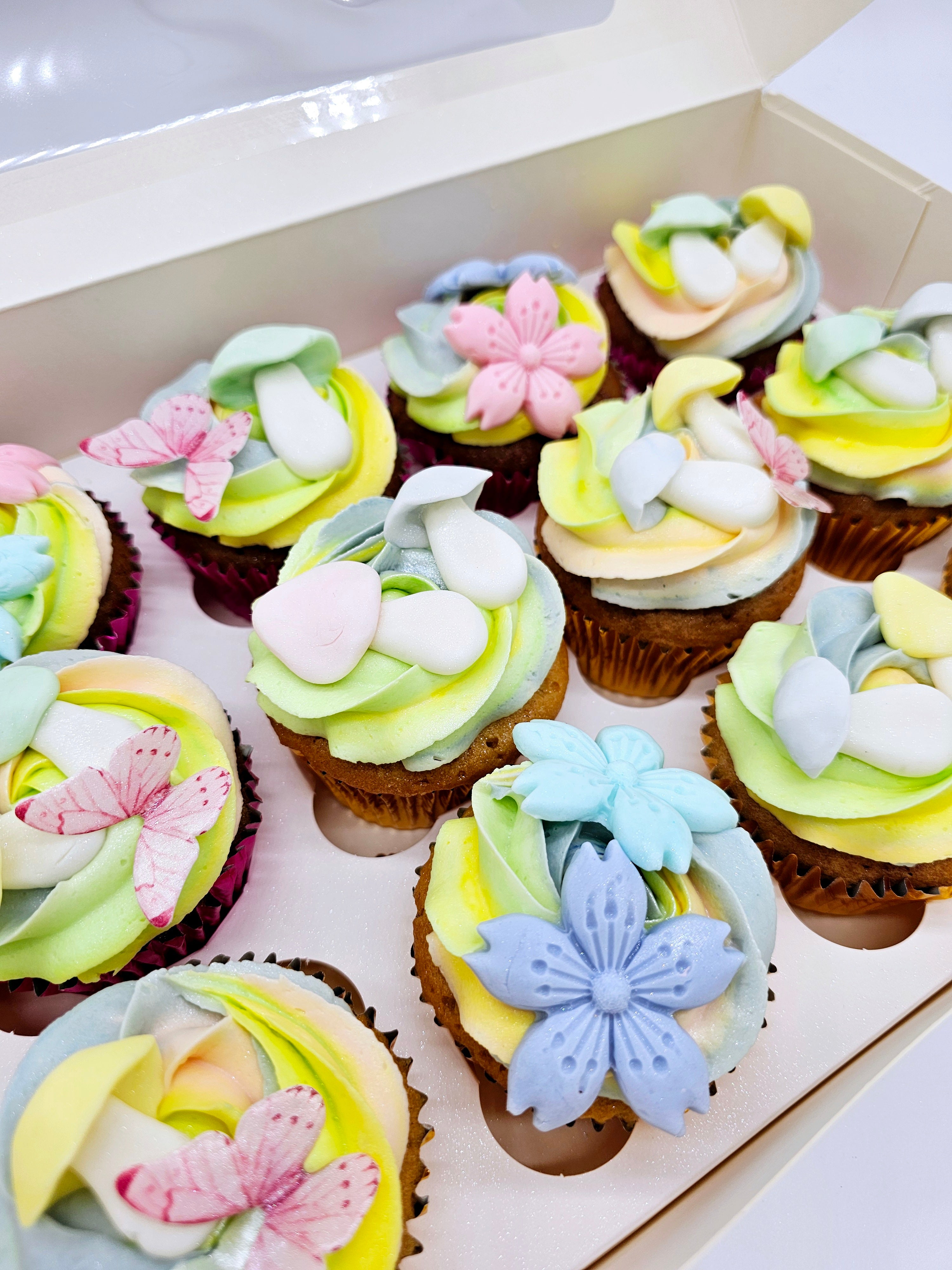 Enchanted Fairy Garden Pastel Cupcakes