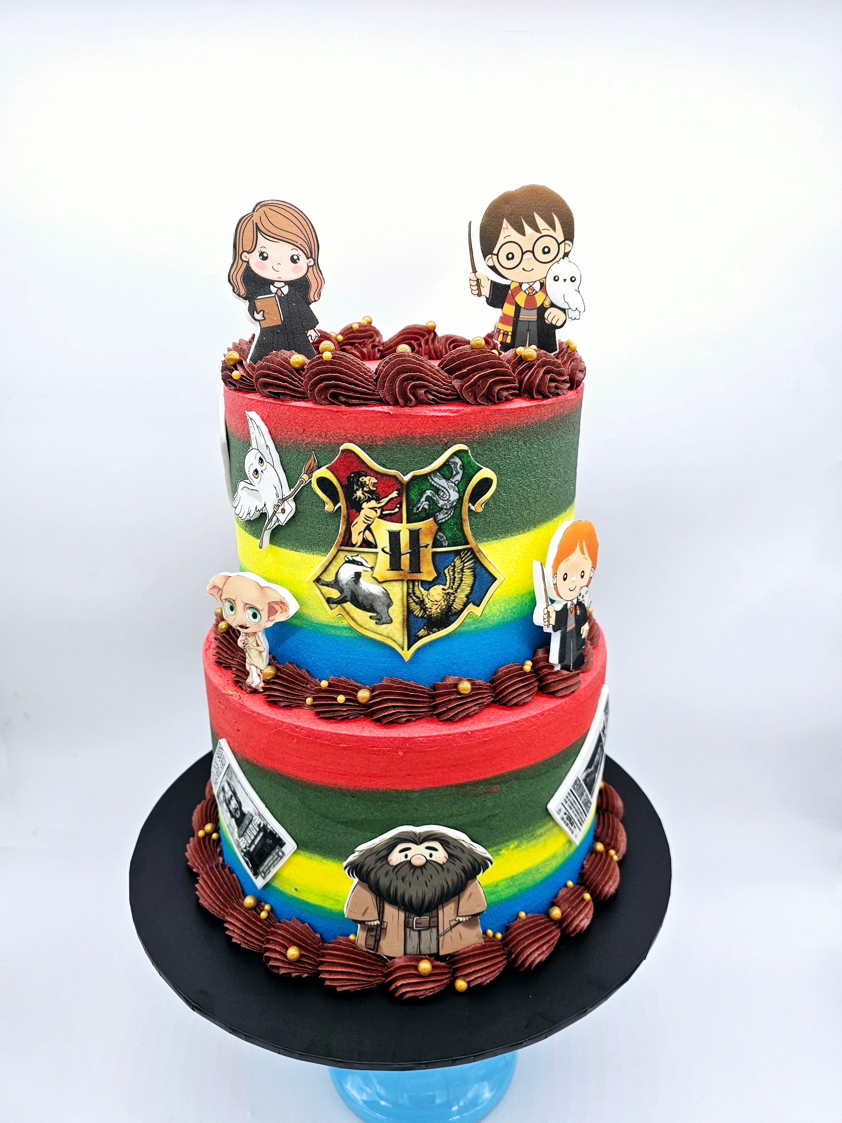 Harry Potter Inspired Two-Tier Birthday Cake