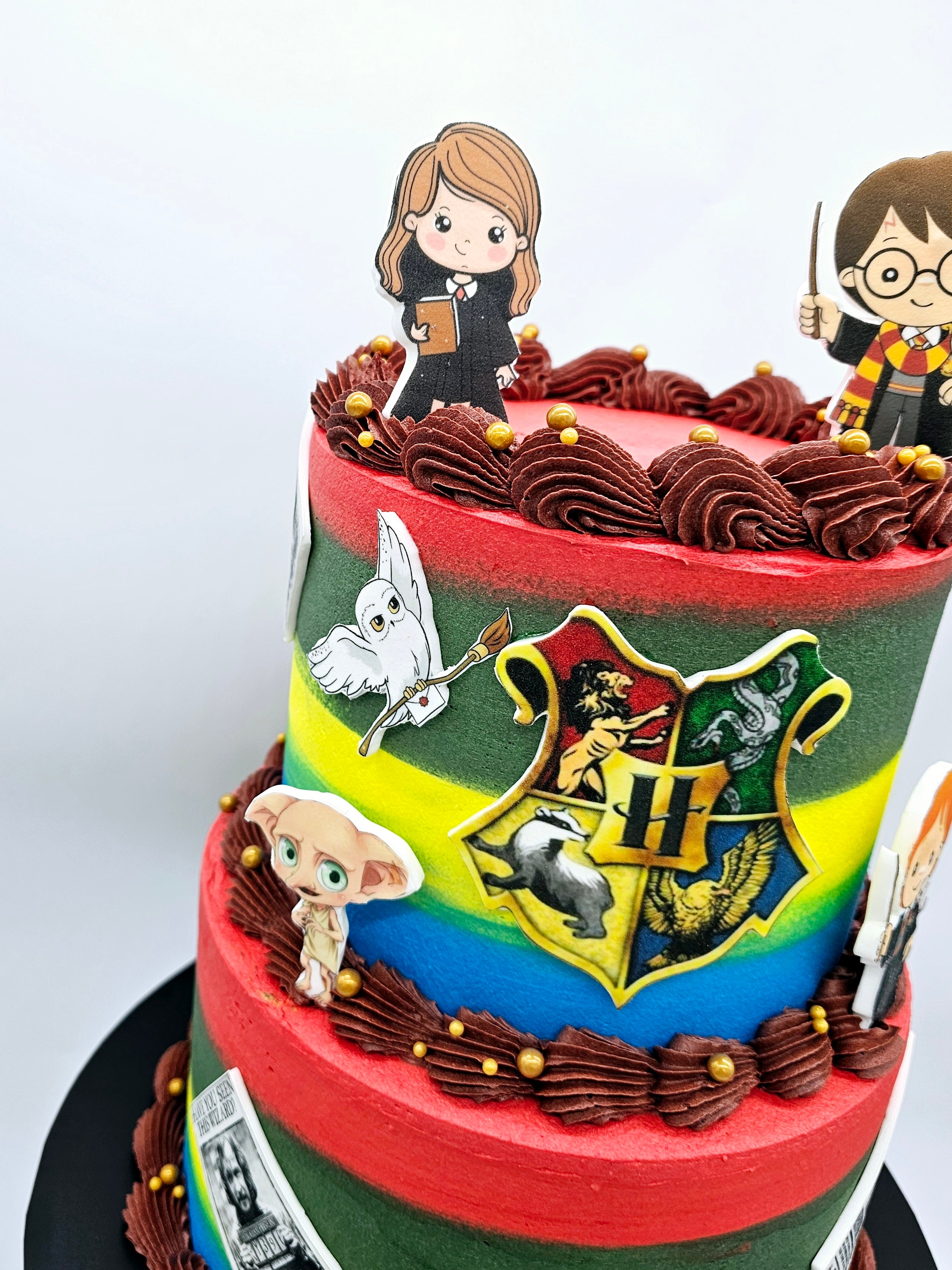 Harry Potter Inspired Two-Tier Birthday Cake