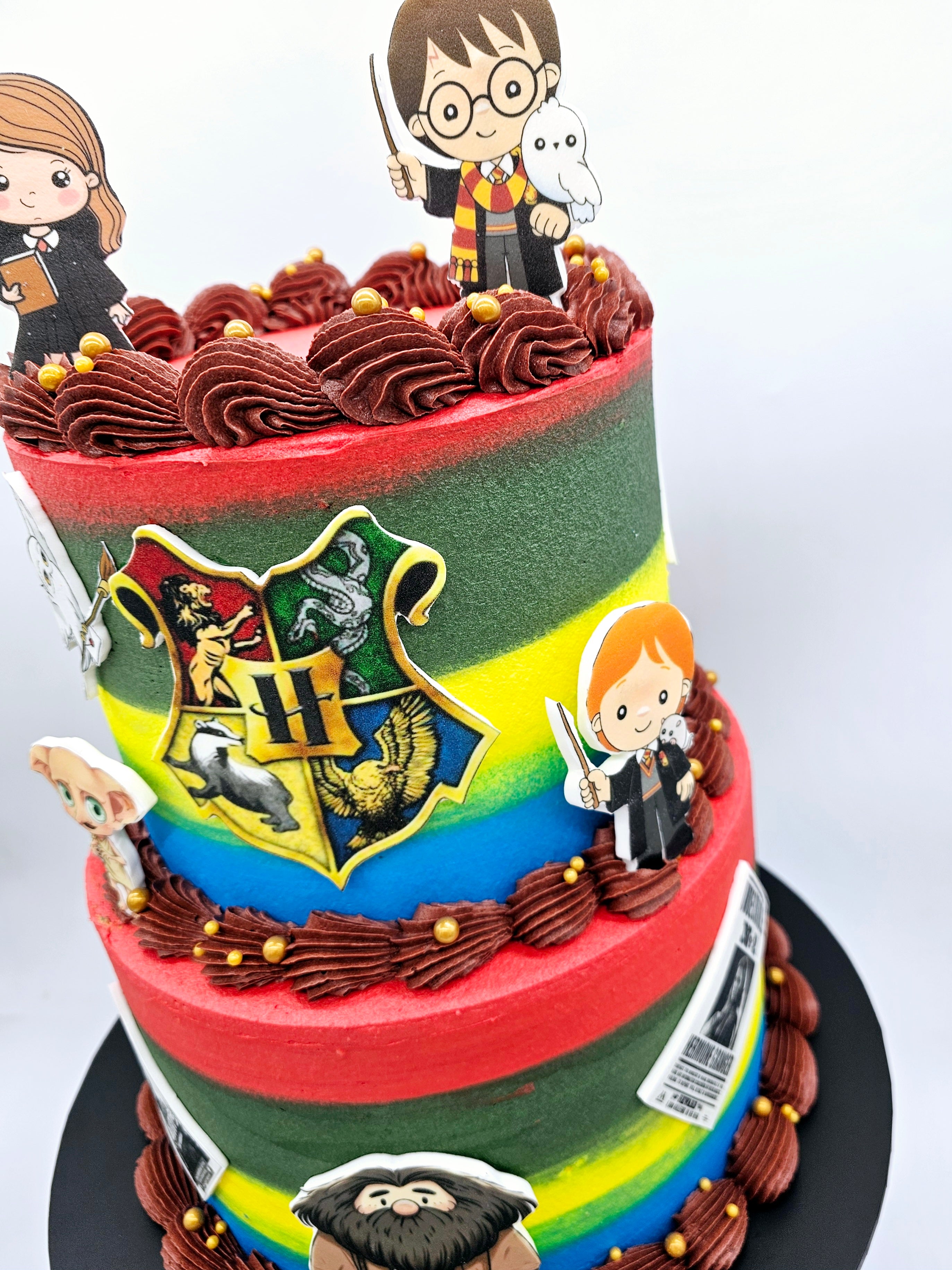 Harry Potter Inspired Two-Tier Birthday Cake