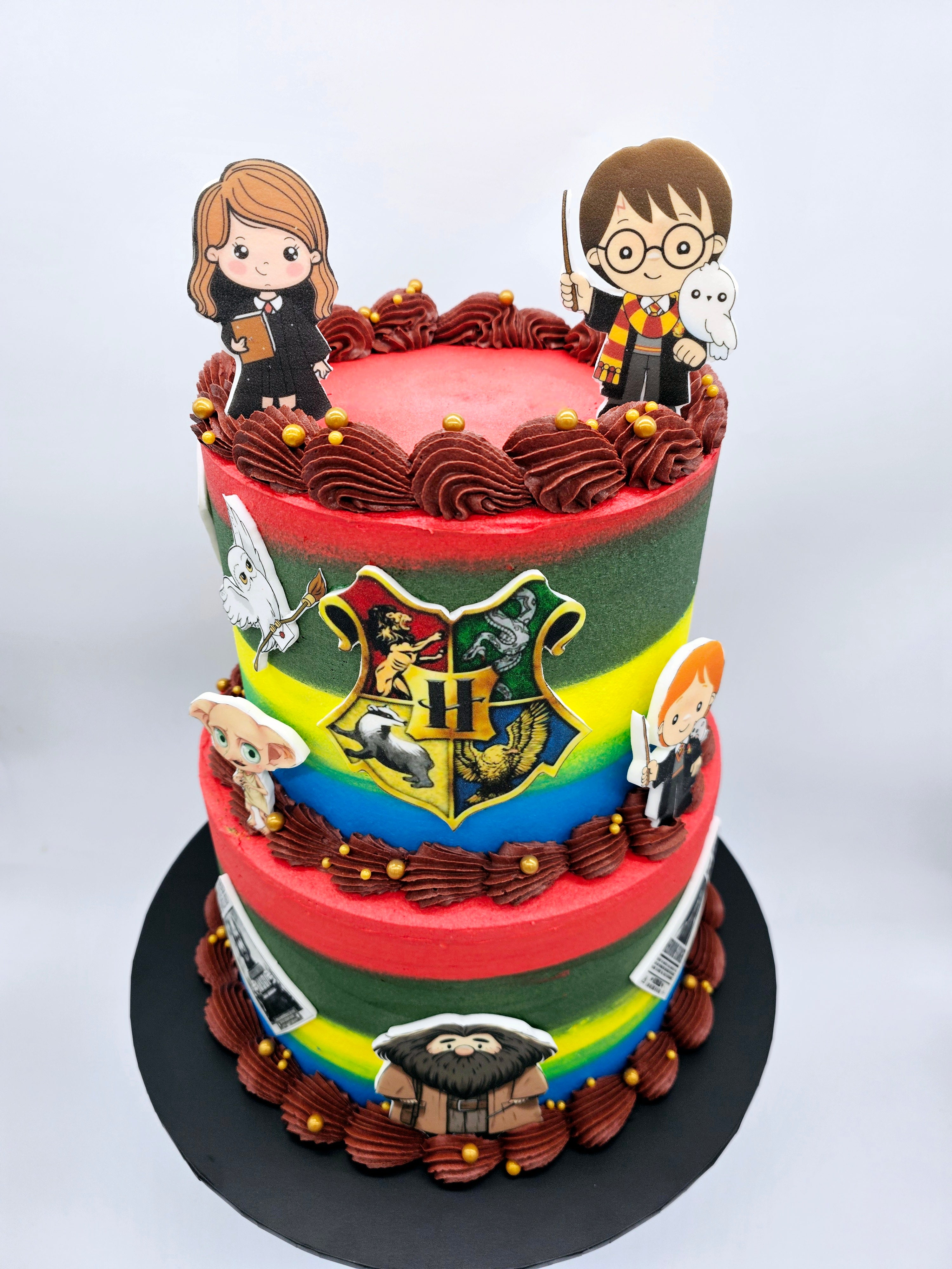 Harry Potter Inspired Two-Tier Birthday Cake