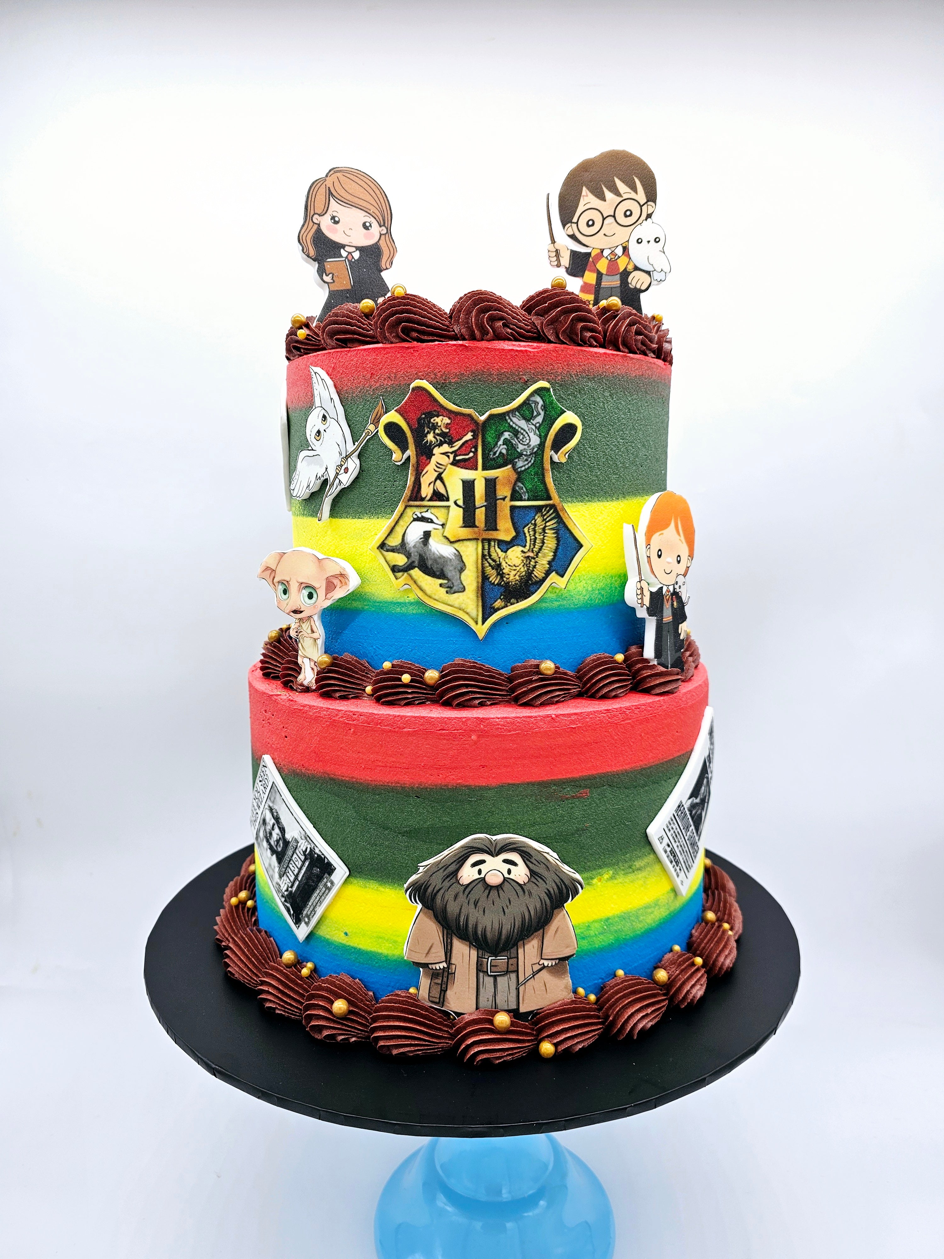 Harry Potter Inspired Two-Tier Birthday Cake
