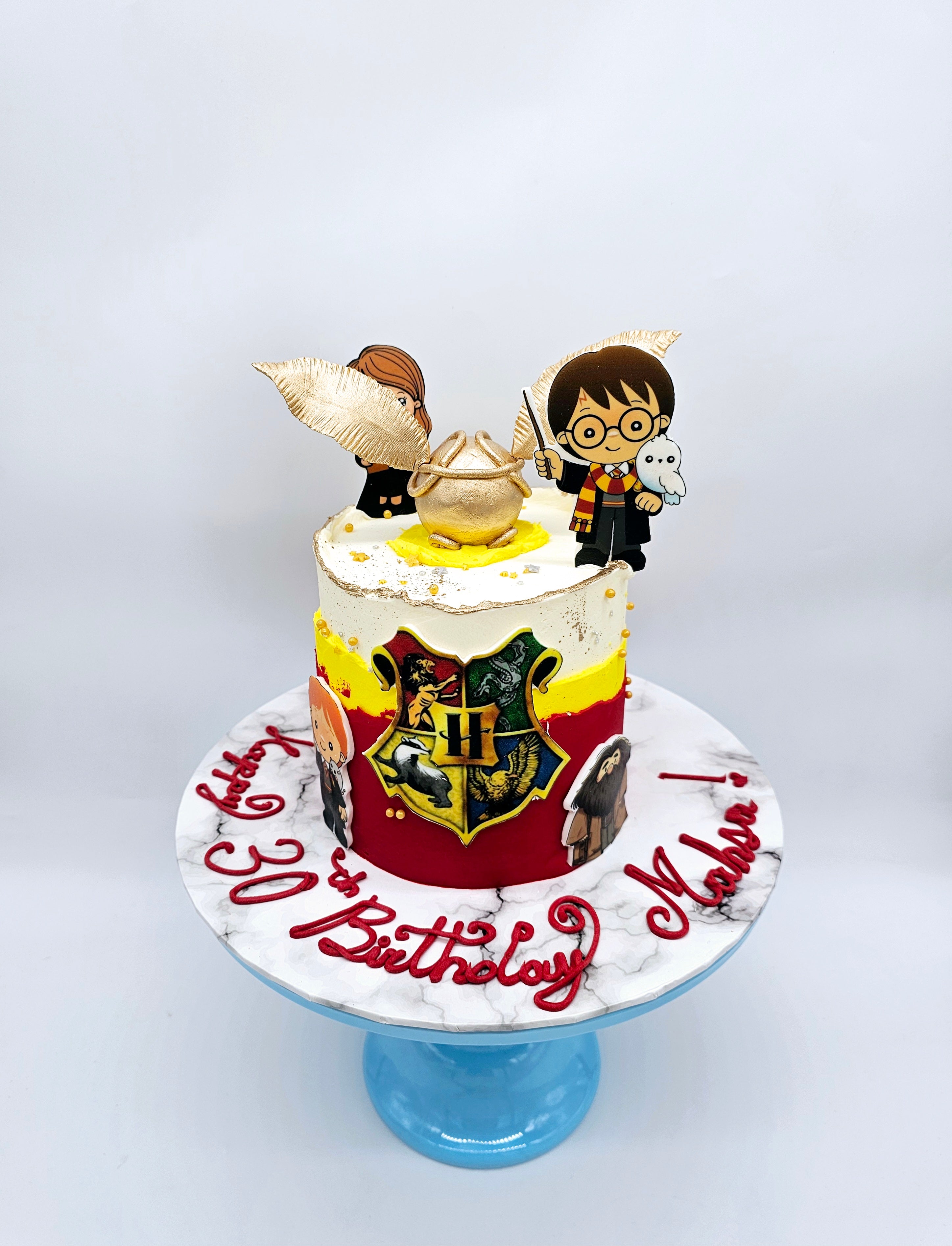 Harry Potter Inspired Golden Snitch Birthday Cake