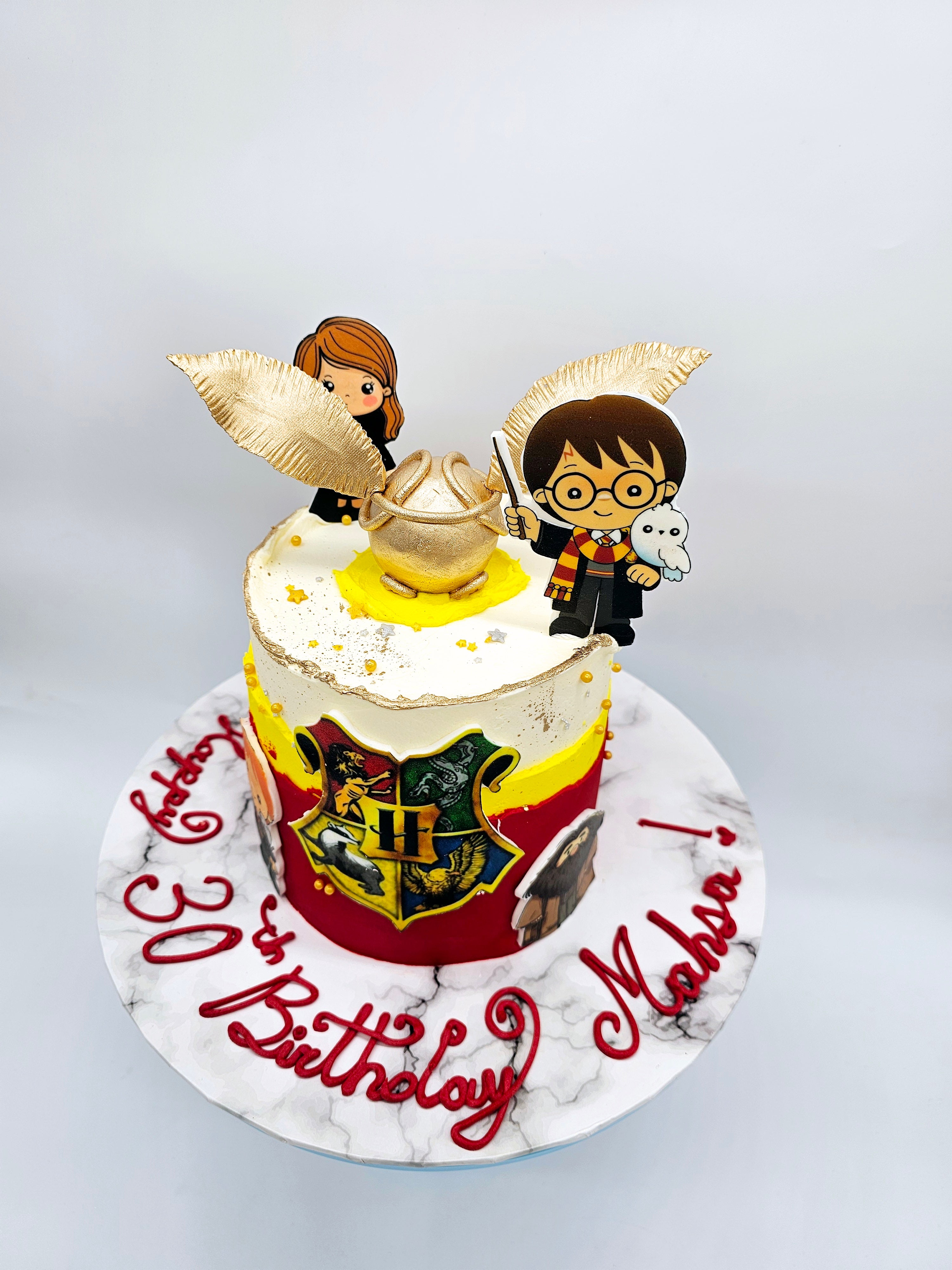 Harry Potter Inspired Golden Snitch Birthday Cake