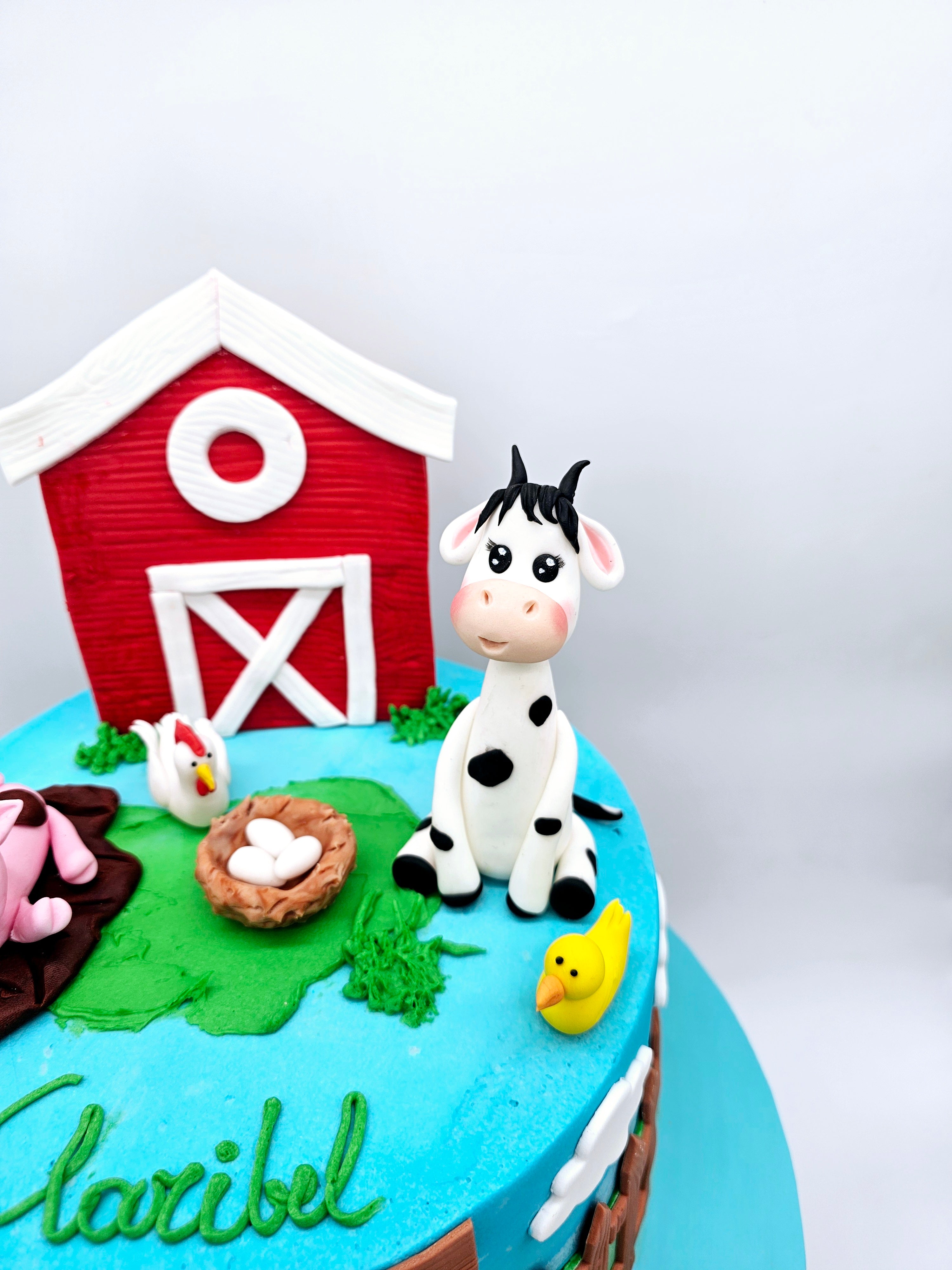 Farmyard Animal Birthday Cake