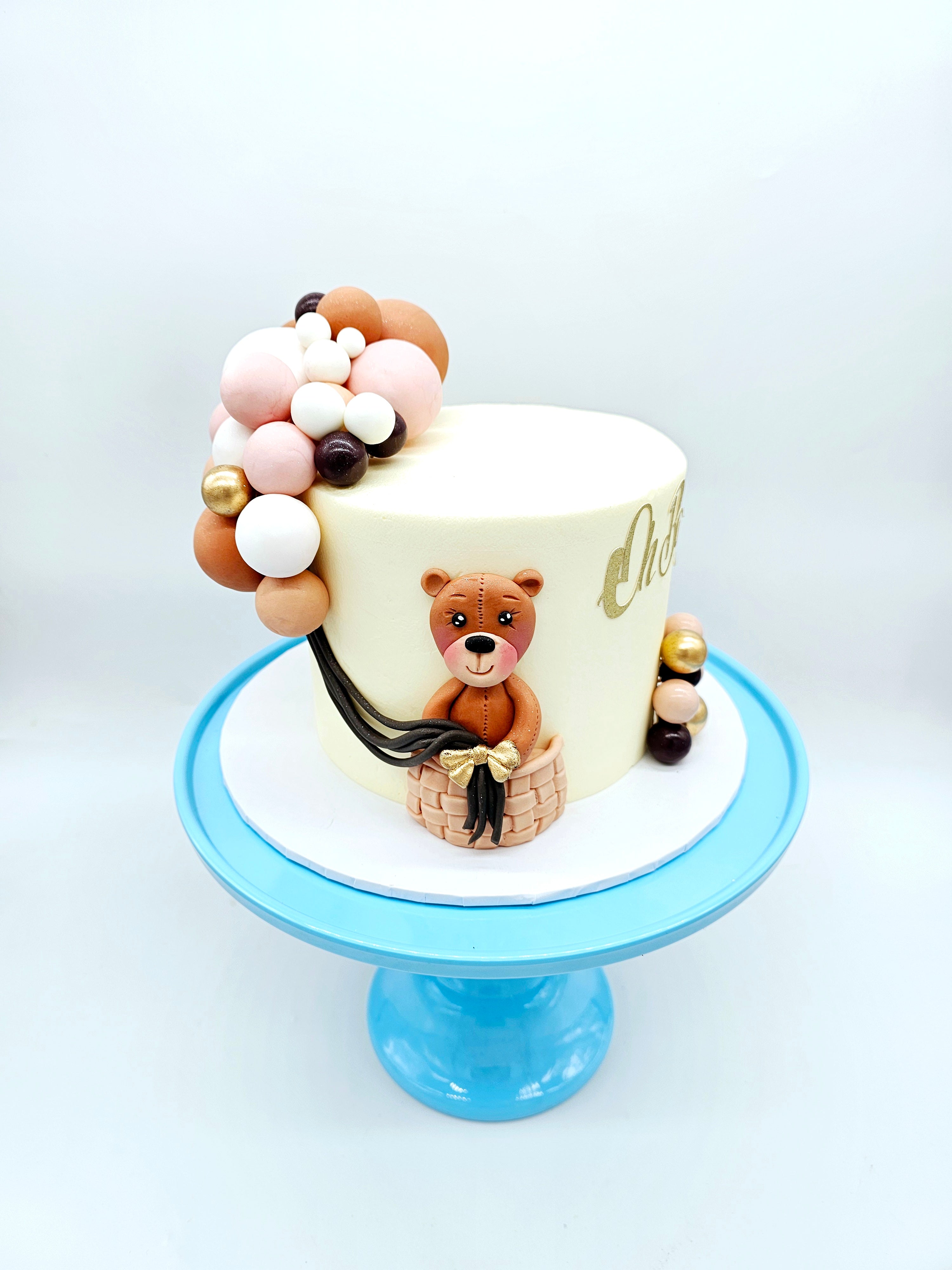 Teddy Bear Gender Reveal/ Baby Shower Cake