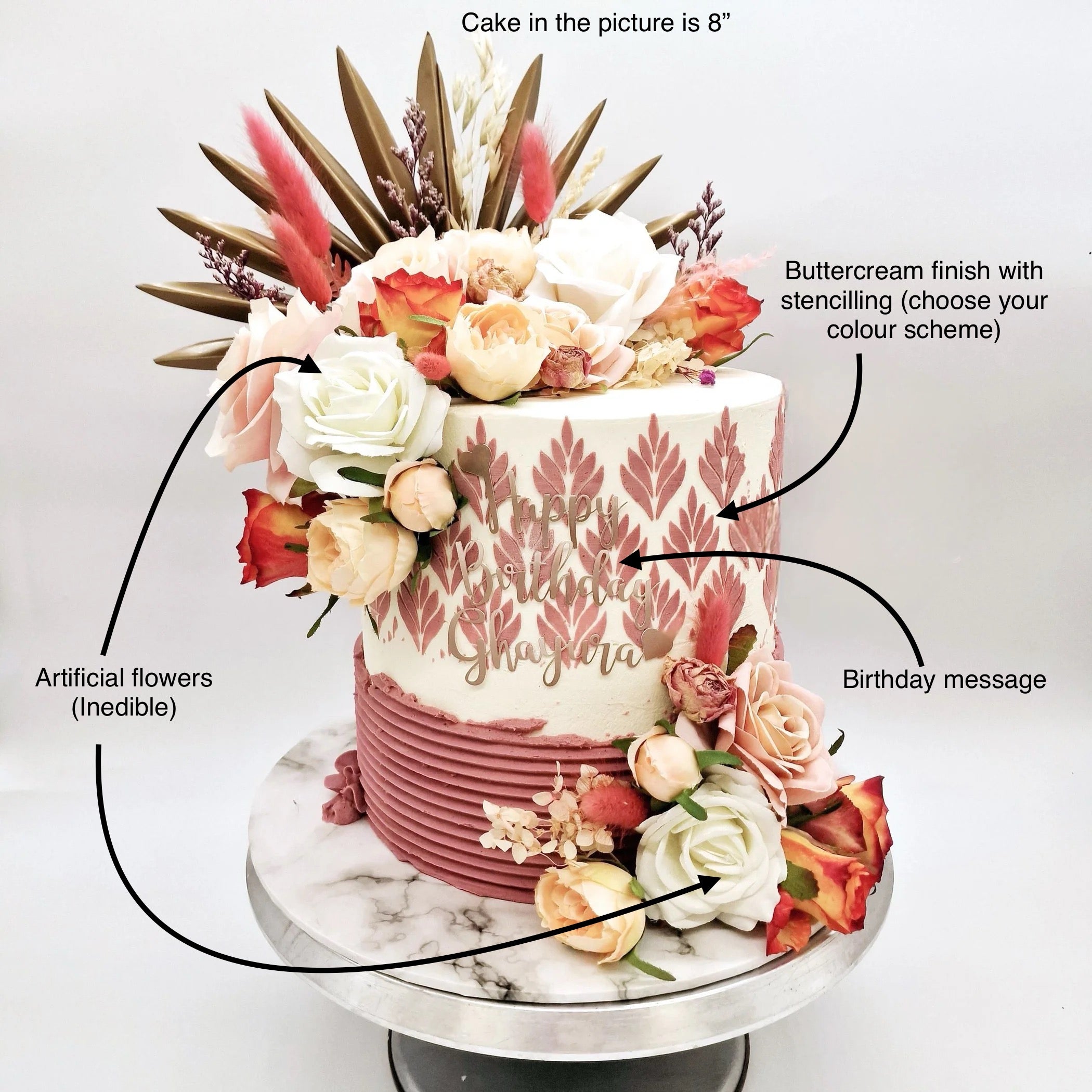 Eggless Elegance Cake