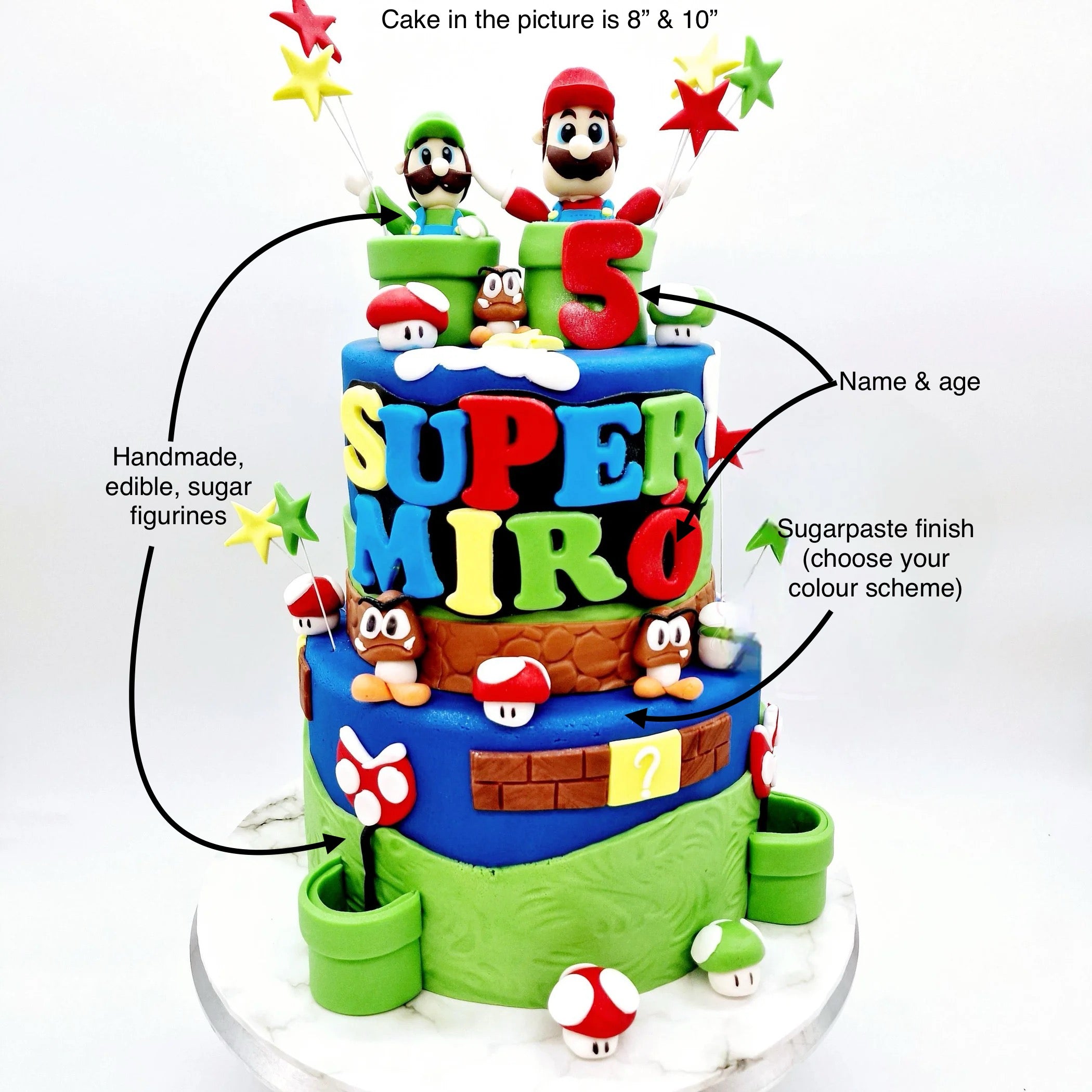 Super Mario Adventure Birthday Cake