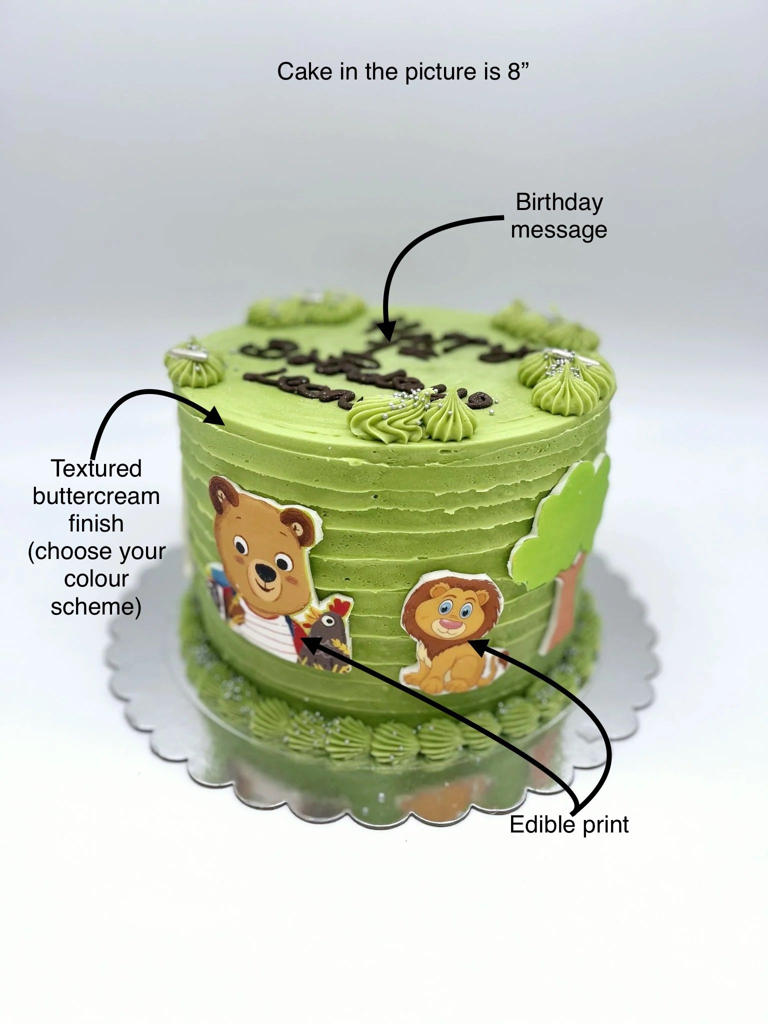 Gluten-Free Safari Adventure Buttercream Birthday Cake