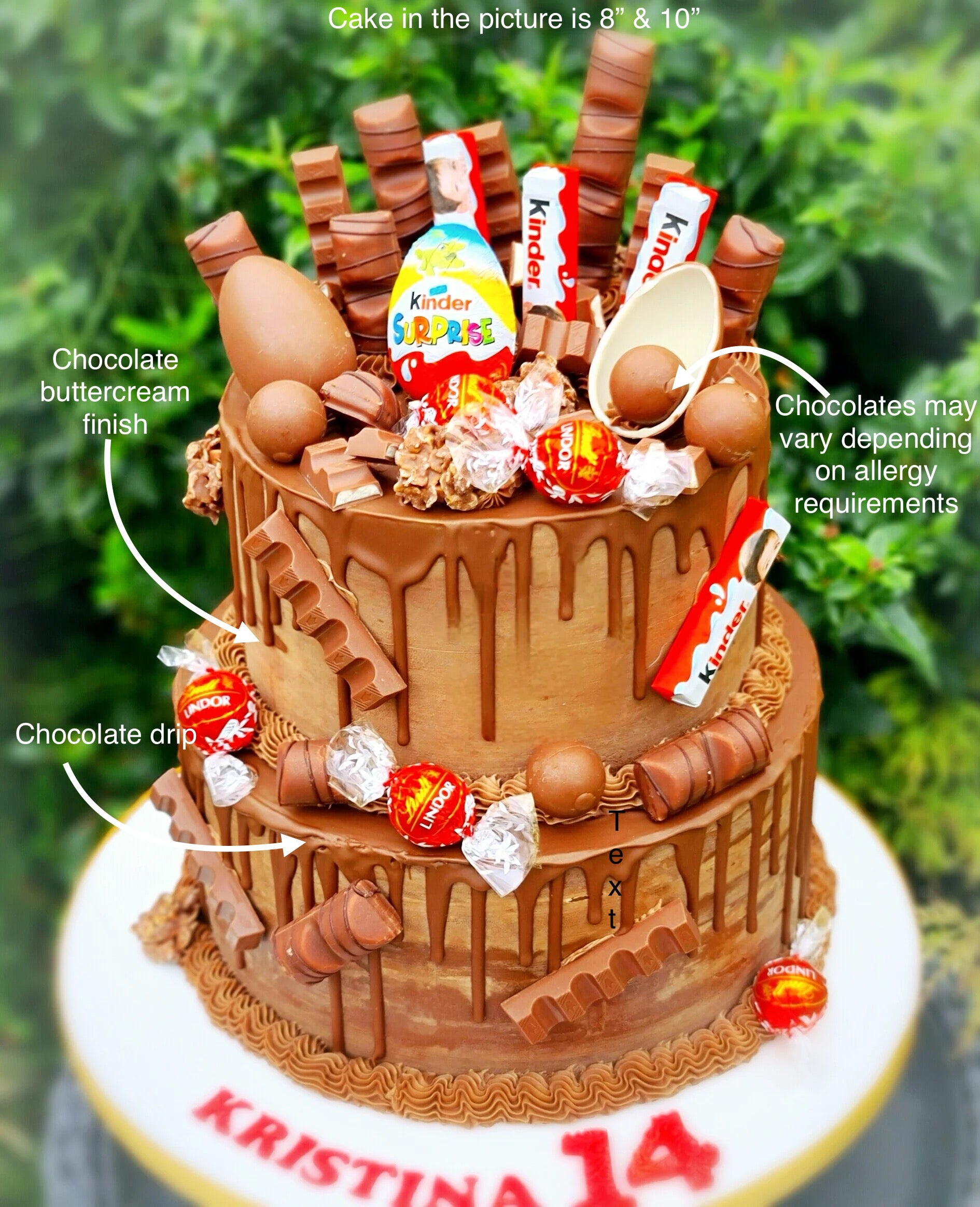 Decadent Chocolate Bliss Birthday Cake