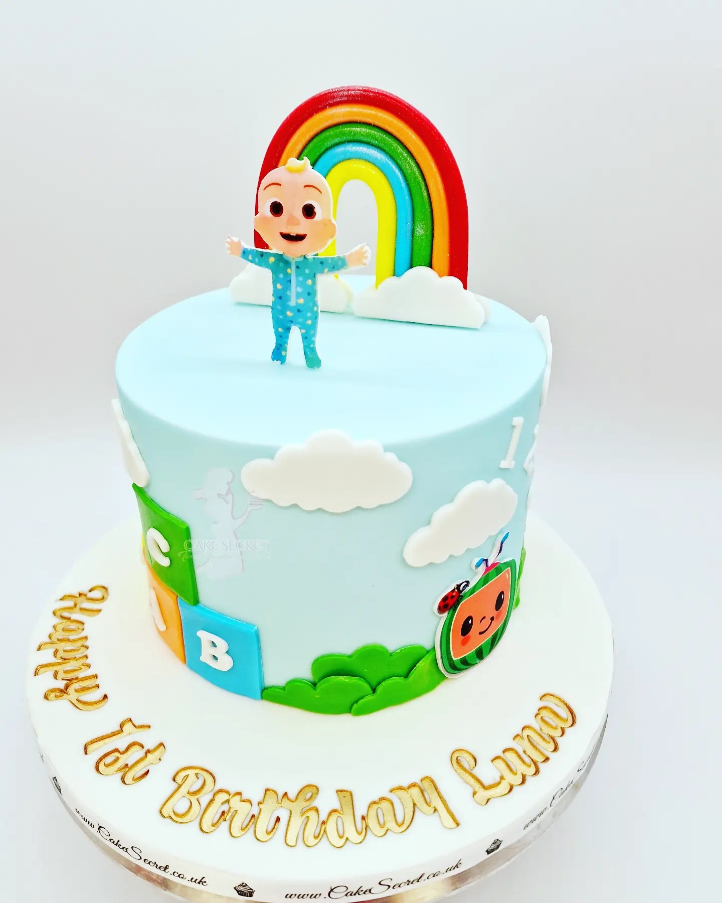 Cocomelon Rainbow Birthday Cake