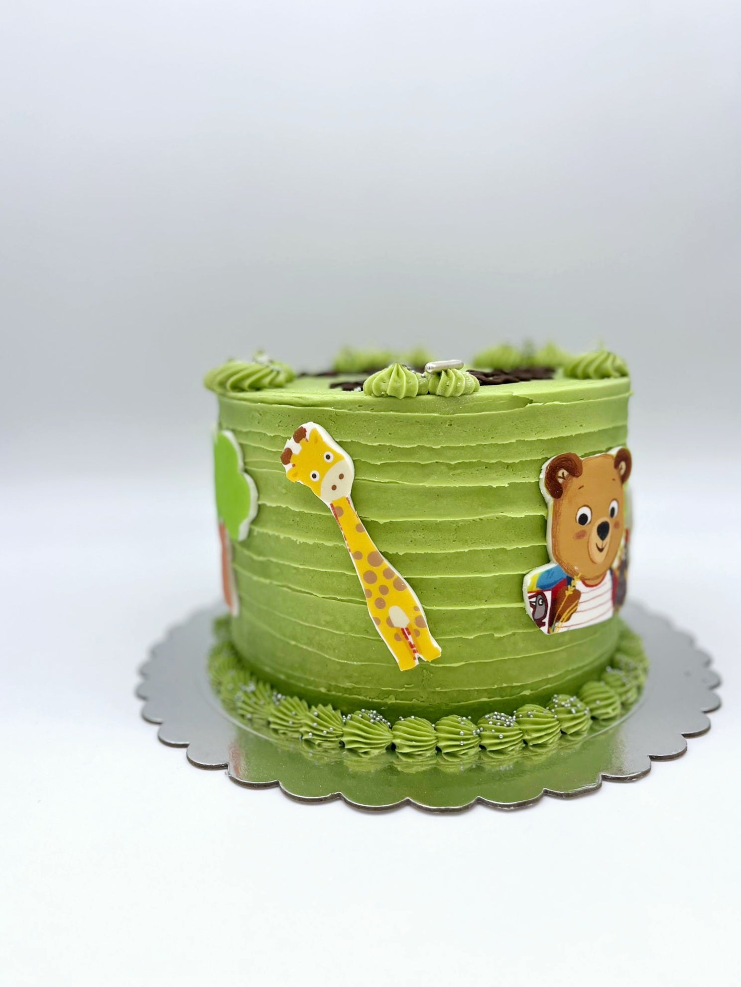 Eggless Safari Adventure Buttercream Birthday Cake