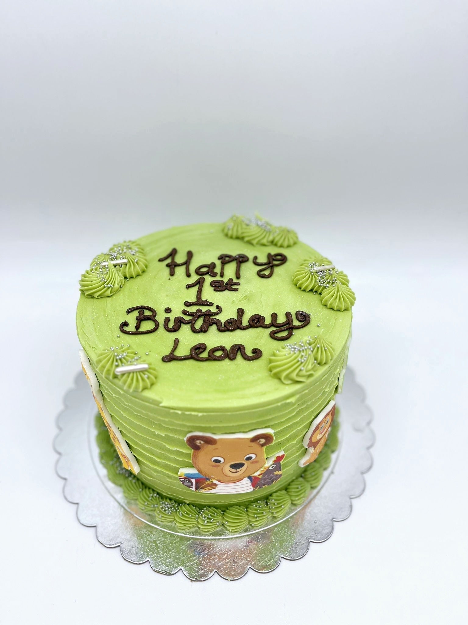 Eggless Safari Adventure Buttercream Birthday Cake