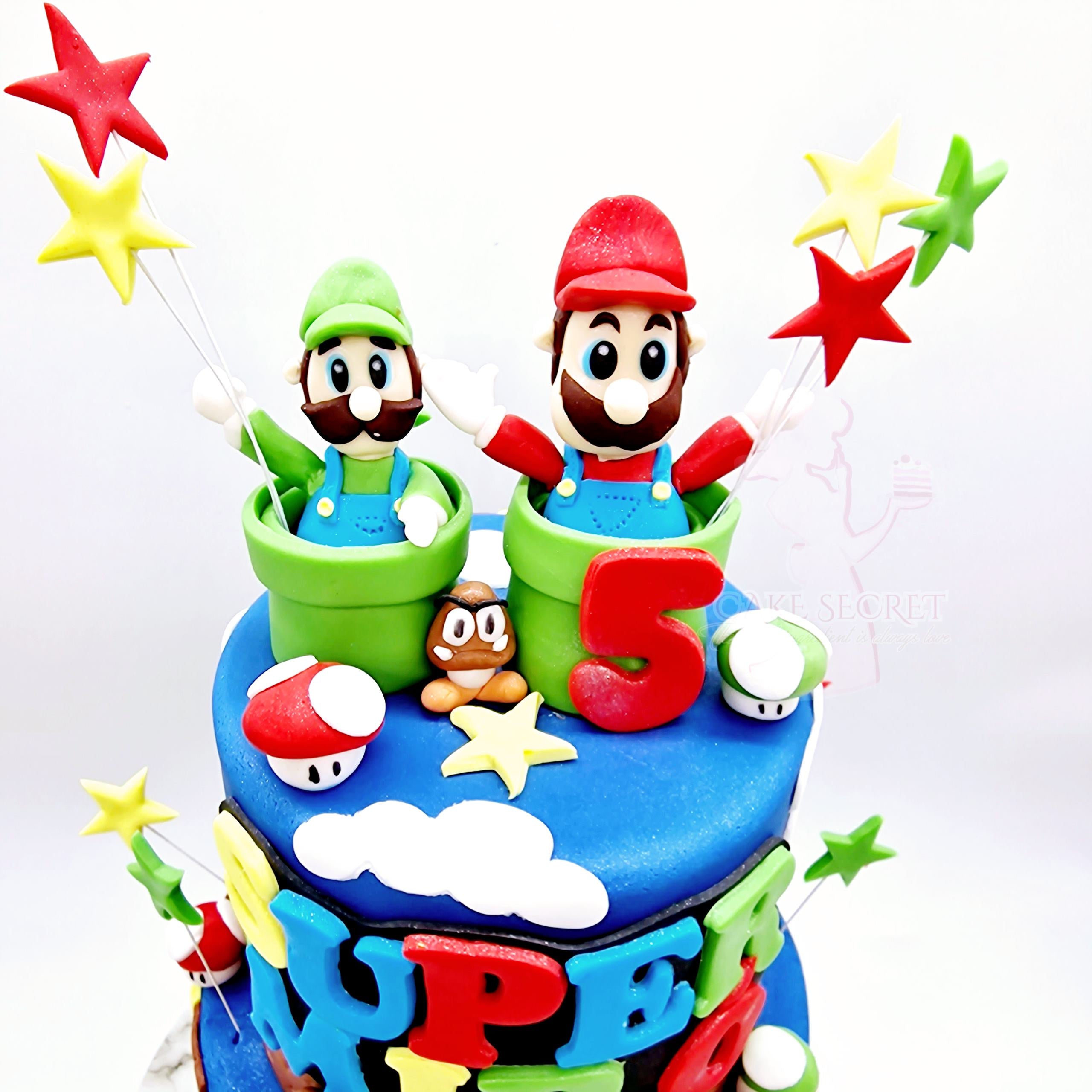 Super Mario Adventure Birthday Cake