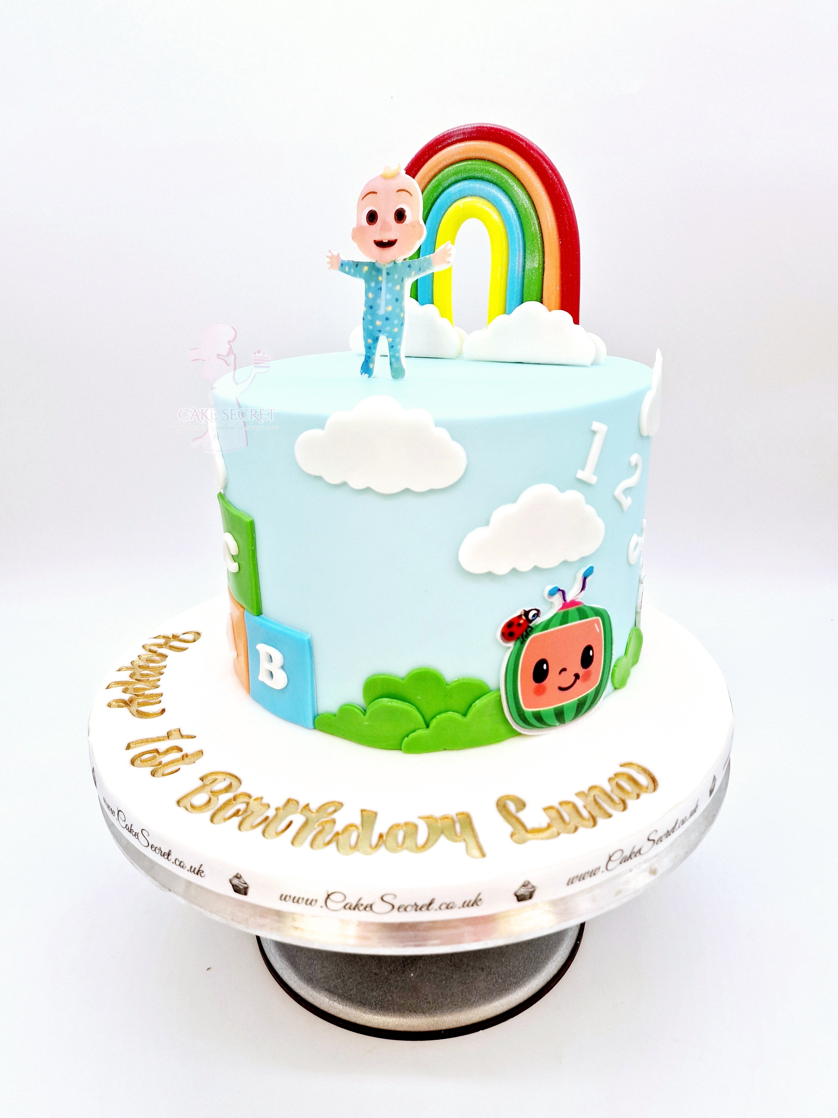 Cocomelon Rainbow Birthday Cake